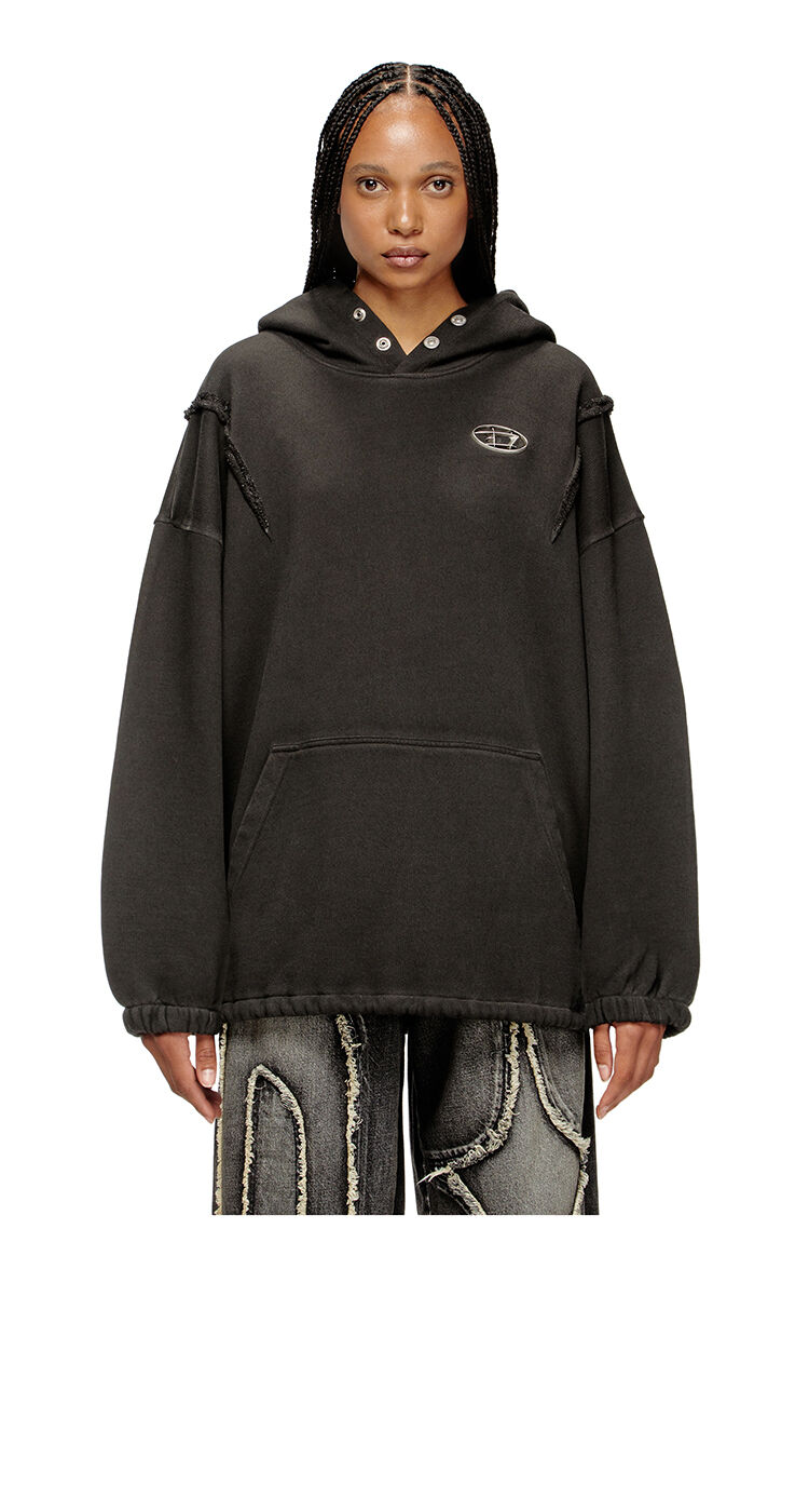 Kapuzenpullover mit verwaschenem Effekt