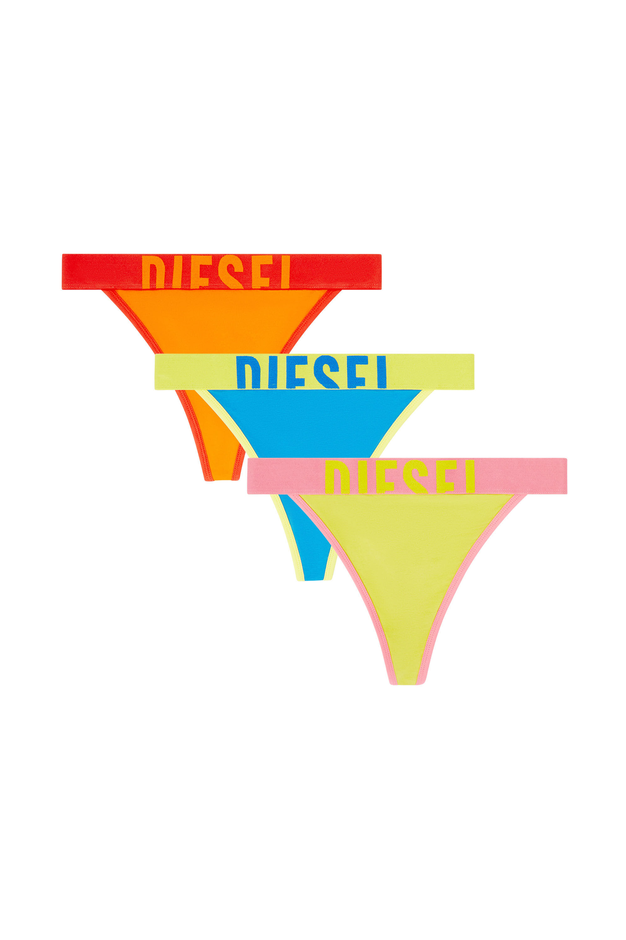 Diesel - MARIANNA-D-POP-3PACK, Damen Dreierpack Stretch-Baumwoll-Tangas, mehrfarbig in Bunt - 2