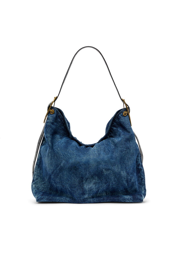 Diesel - D-LINE HOBO L, Damen D-Line-Denim Hobo-Tasche in Mittelblau - 2