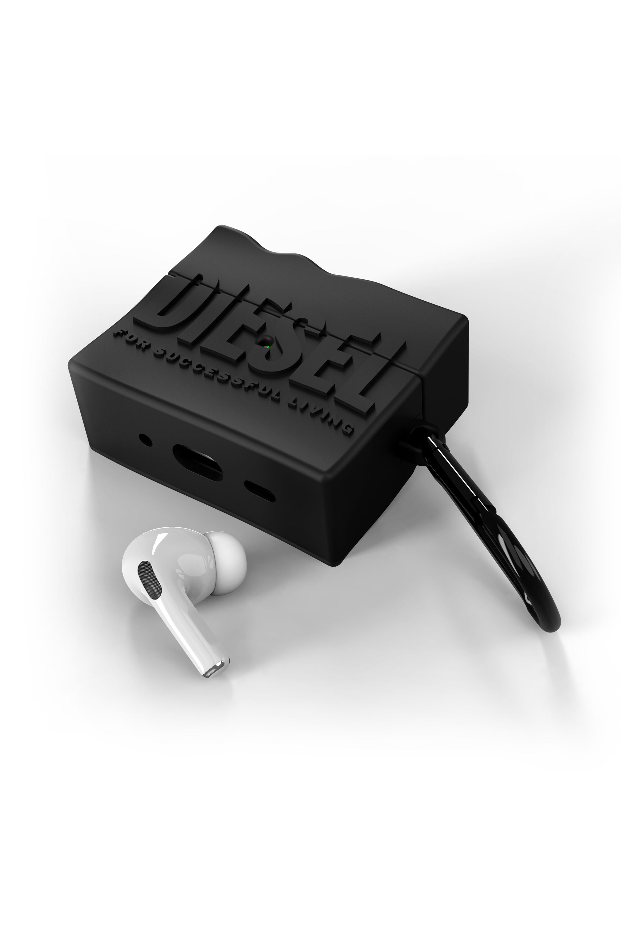 Diesel - 60080 AIRPOD CASE, Unisex Silikon Case für Airpods Pro/Pro 2 in Schwarz - 4