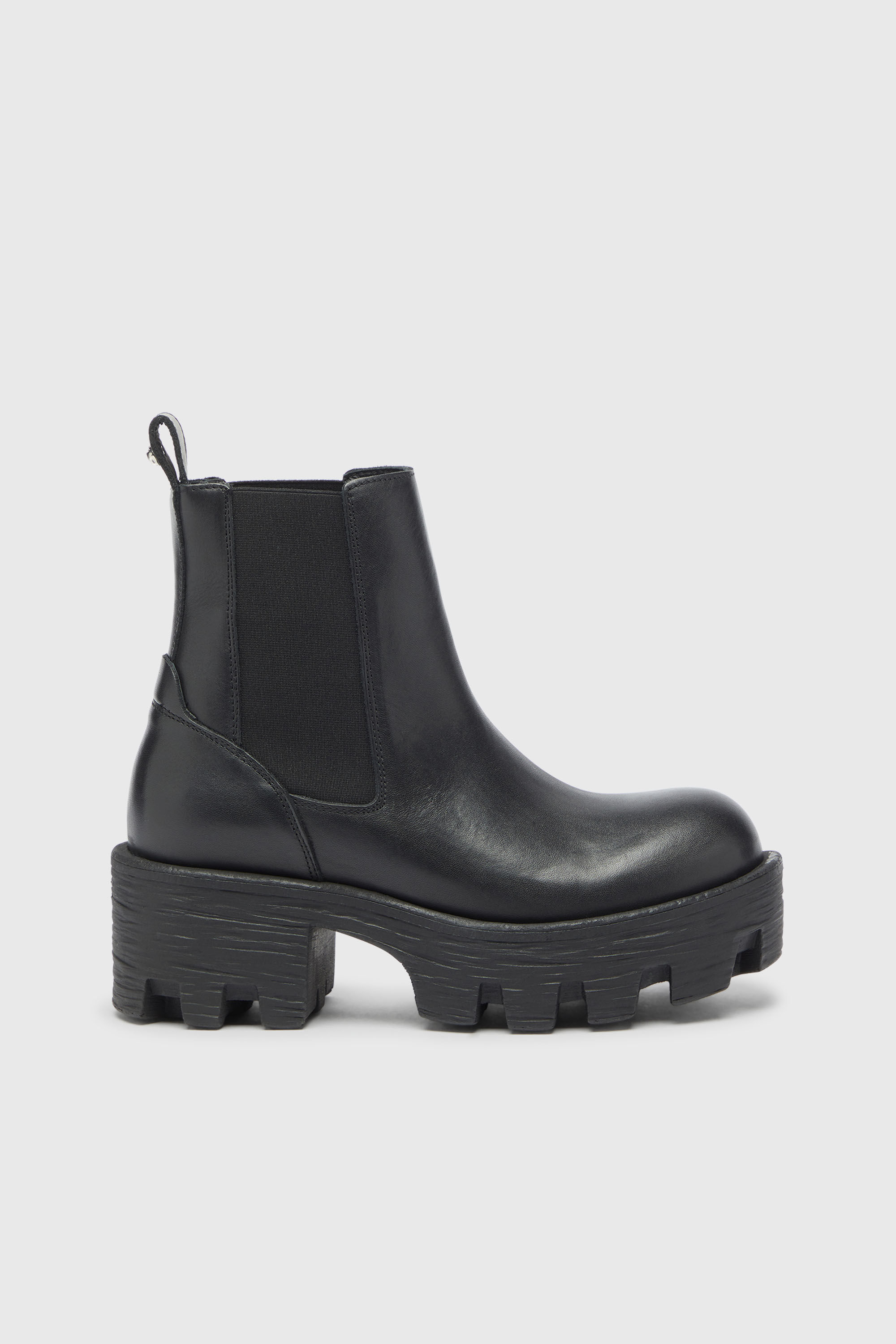 Diesel - D-HAMMER CHUNKY W, Damen D-Hammer - Chelsea Boots aus Leder mit Profilsohle in Schwarz - 1