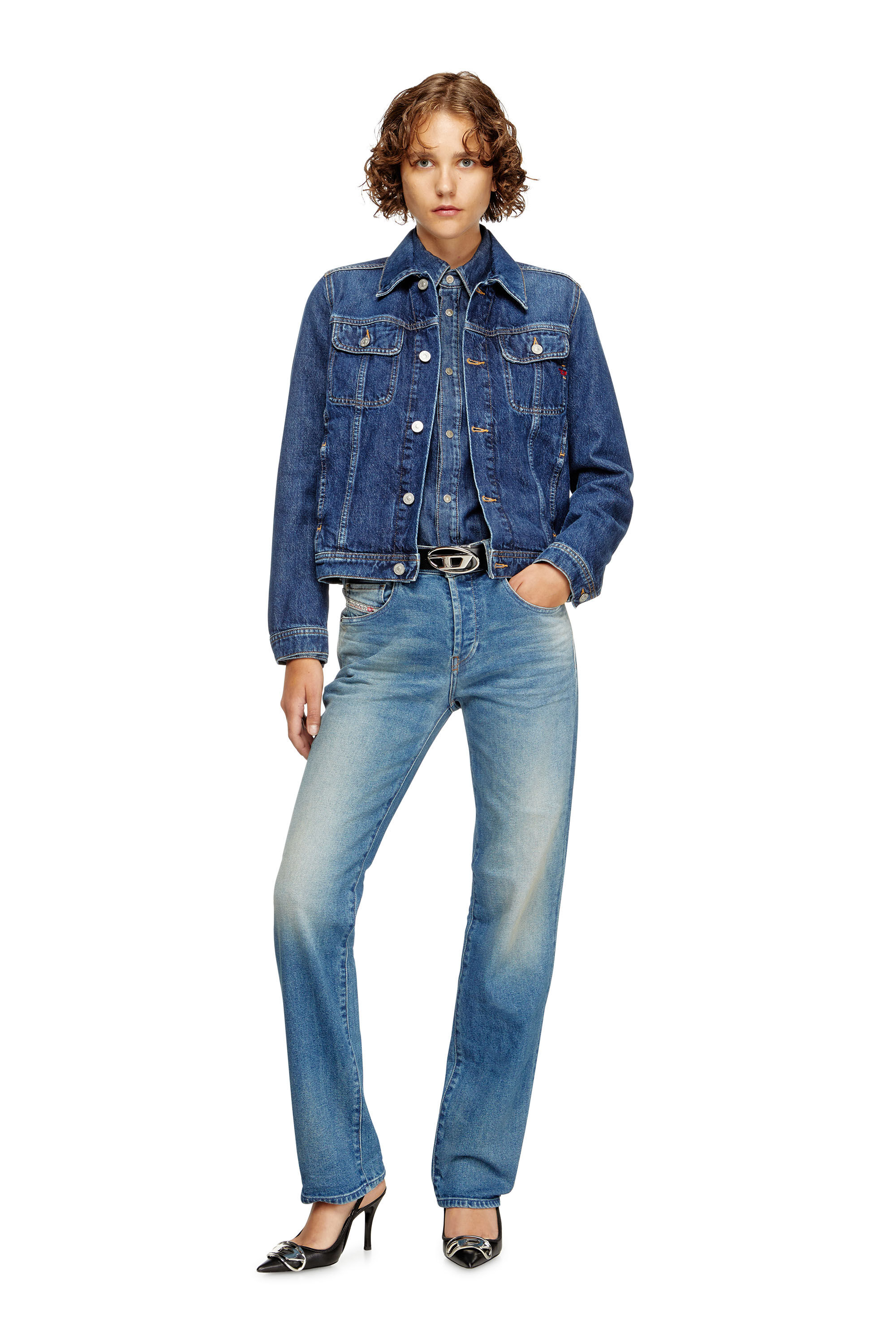 Diesel - Damen Regular Jeans 1989 D-Mine 09M14, Mittelblau - 1