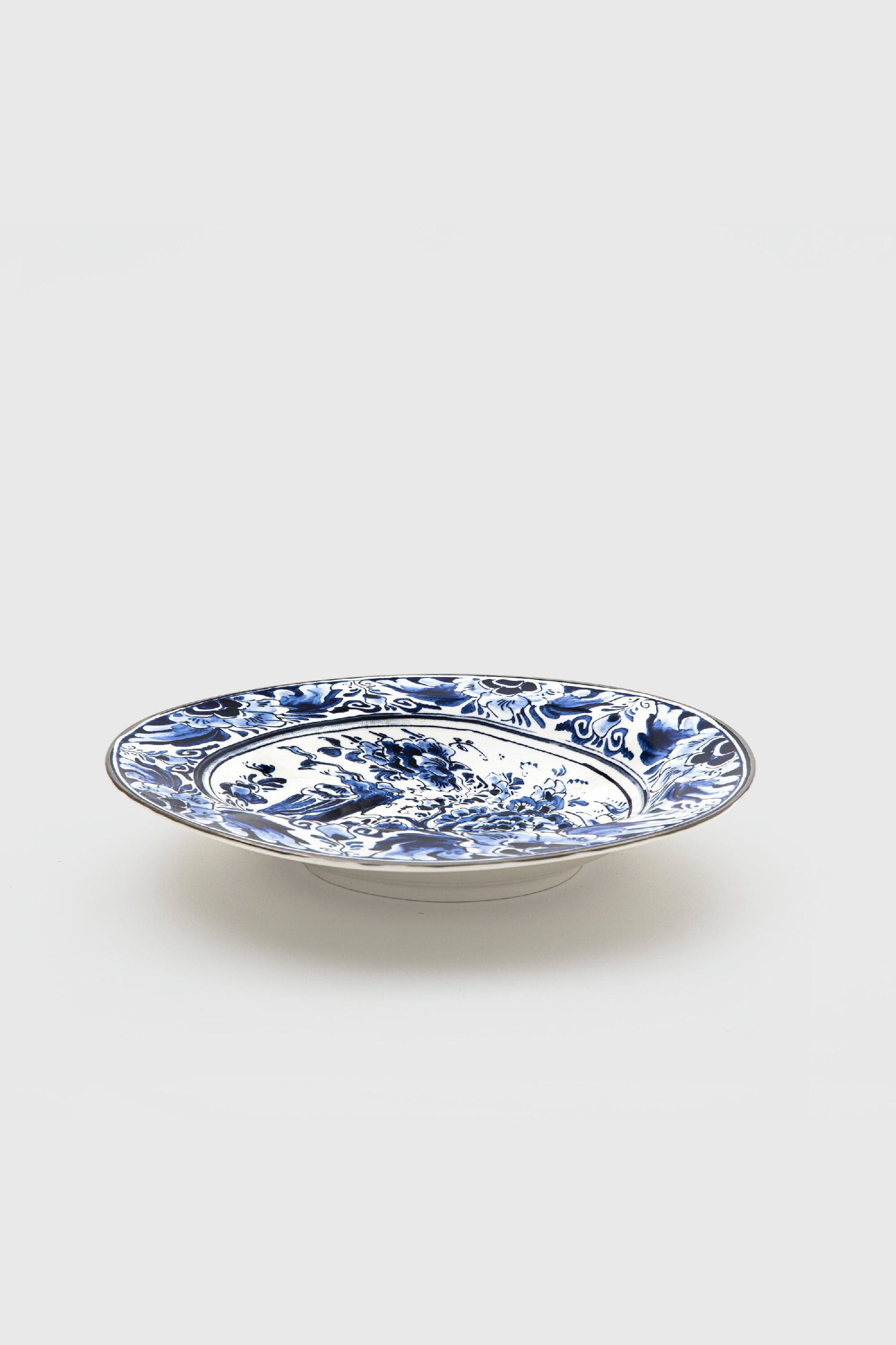 Diesel - 11222 SOUP PLATE IN PORCELAIN "CLASSIC O, Unisex's Pocelain soupe plate in White/Blue - 3