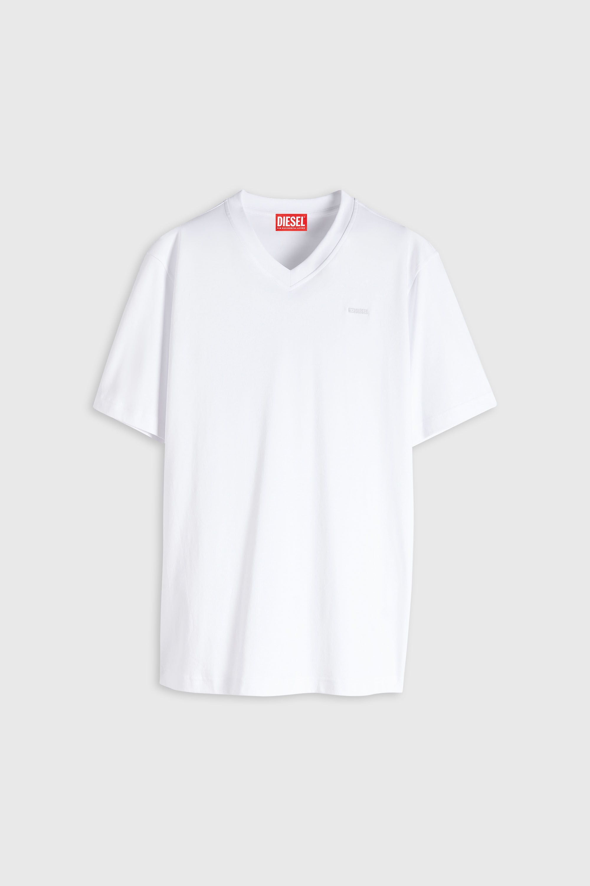 Diesel - T-ADJUST-V-MICRODIV, Herren T-Shirt mit V-Ausschnitt und Mikro-Logo-Stickerei in null - 2