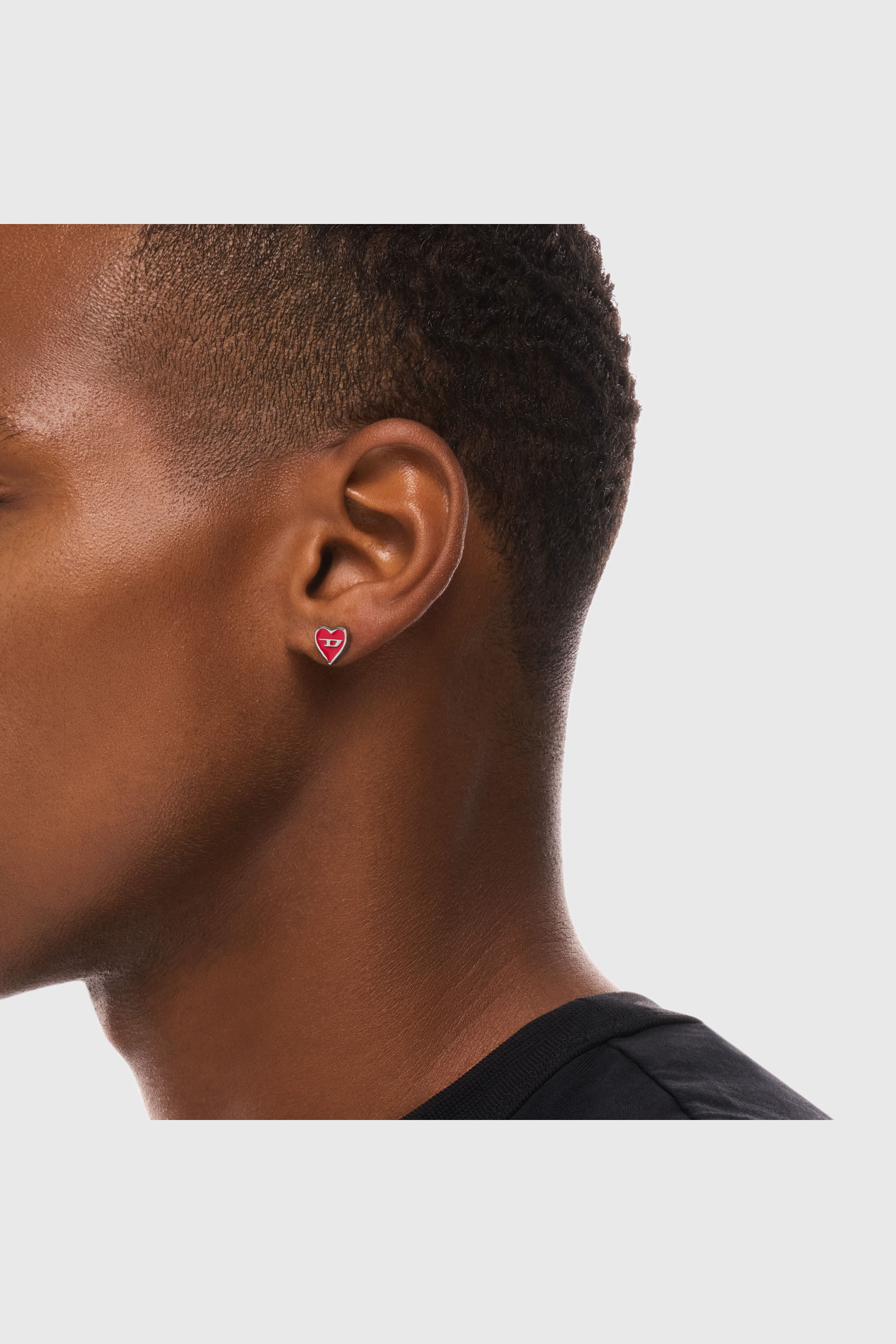 Diesel - DX166740 JEWELLERY, Unisex Ohrstecker aus Edelstahl in Silber - 4