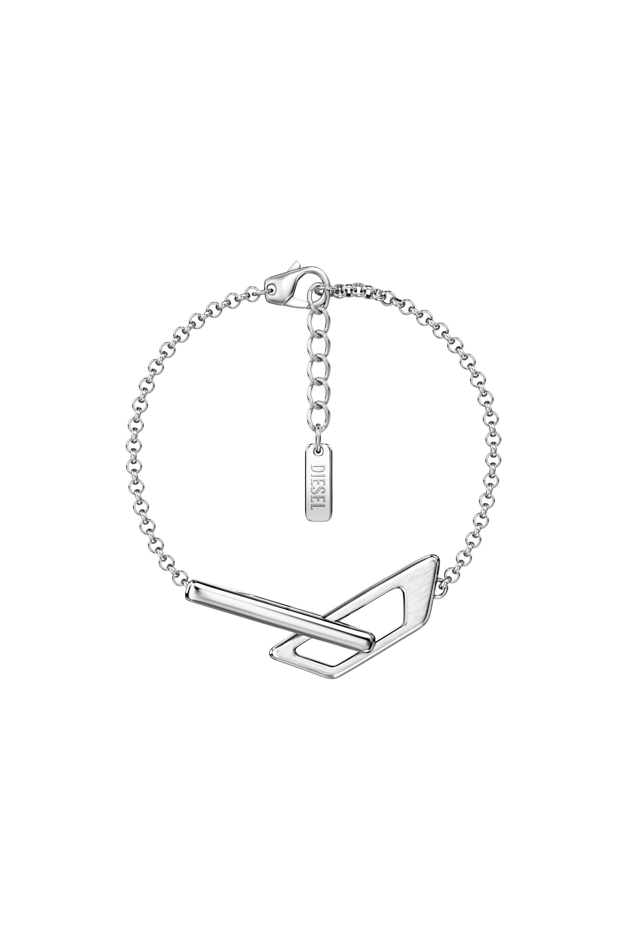 Diesel - DX1726040, Unisex Kettenarmband aus Edelstahl in Silber - 1