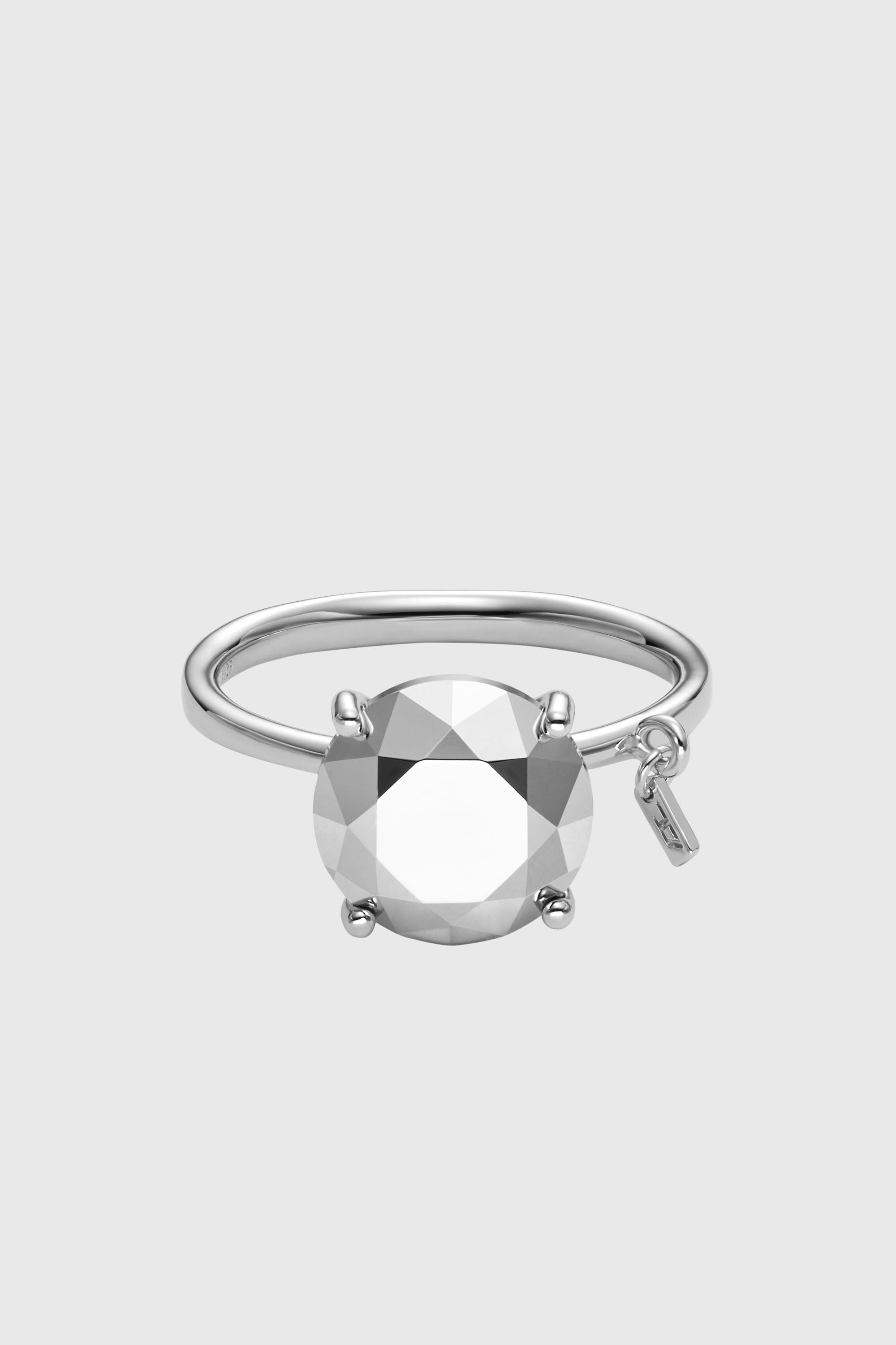Diesel - DL1353040 STERLING SILVER JEWEL, Unisex Ring aus Sterlingsilber mit Diamantschliff in Silber - 2