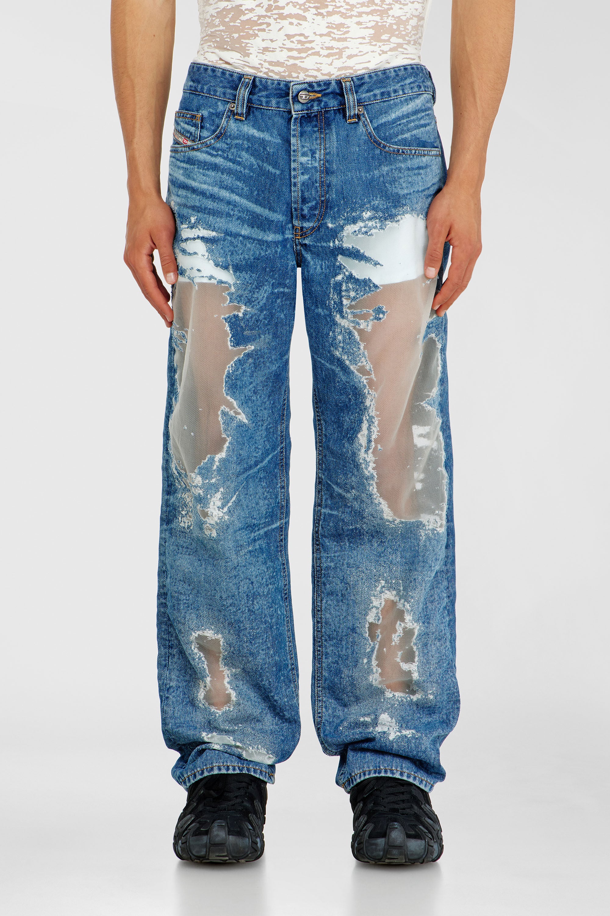Diesel - Herren Regular Jeans 2024 D-Macs 068ZH, Mittelblau - 2