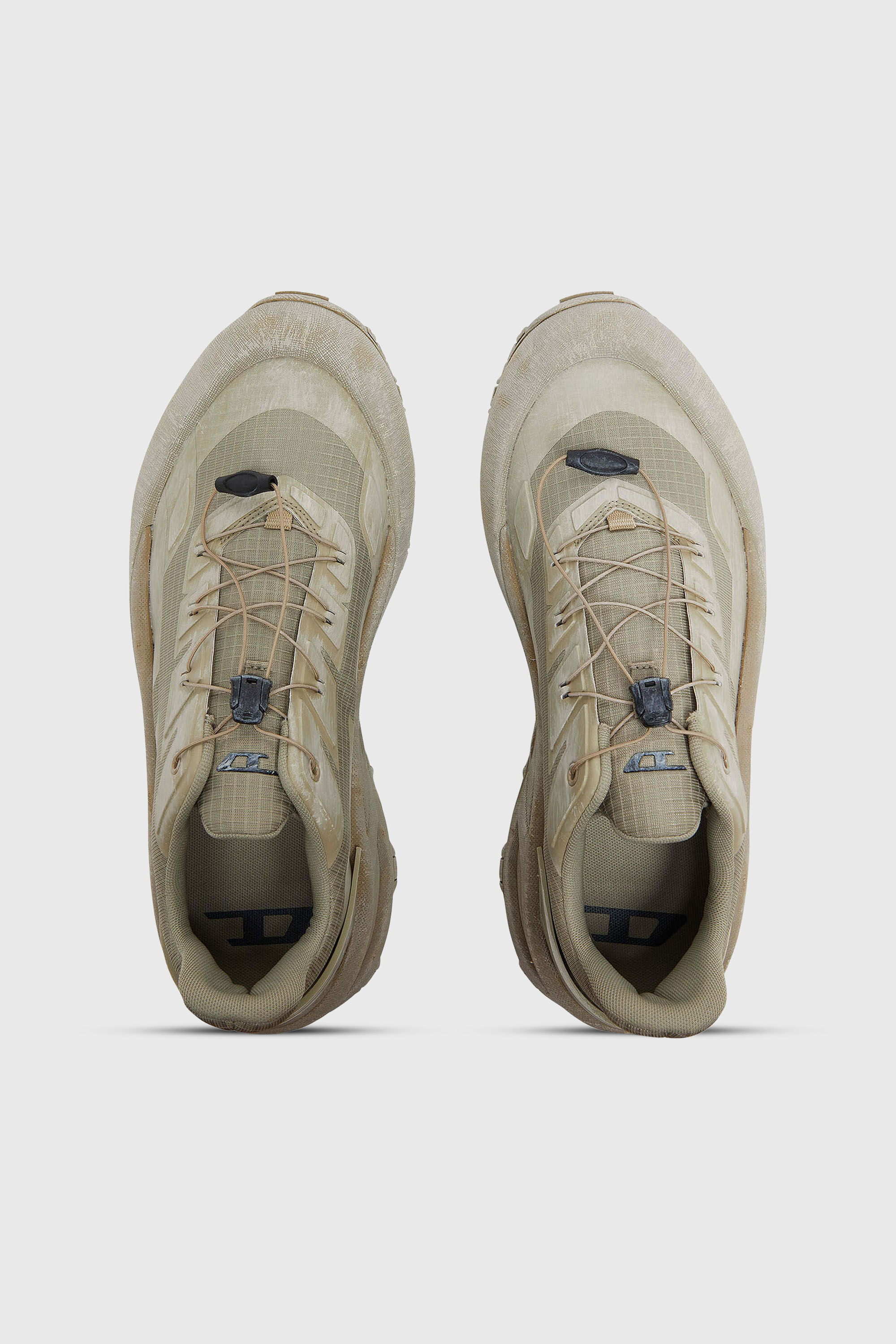 Diesel - D-CAGE RUNNER, Herren D-Cage-Distressed Chunky-Sneaker aus Ripstop in Armeegr&uuml;n - 4
