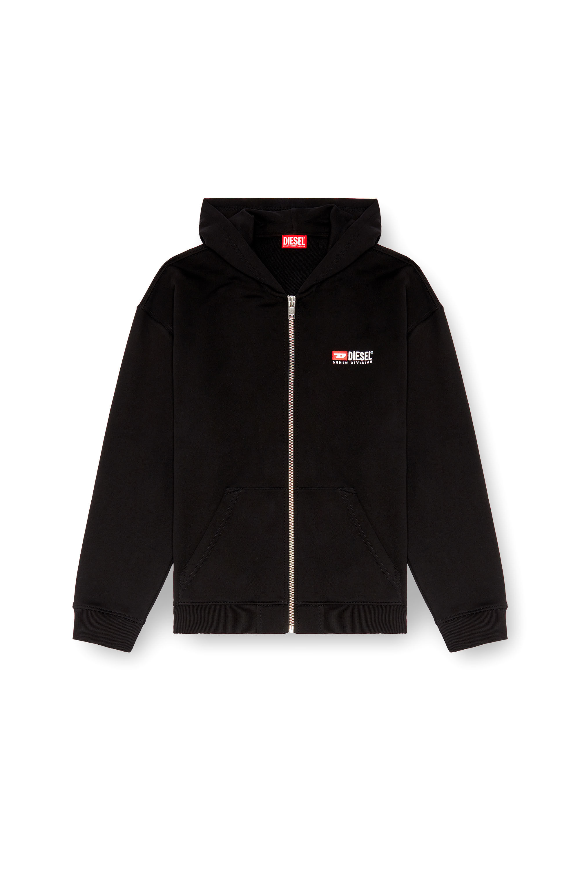 DIESEL 黒 ジップパーカー (S)