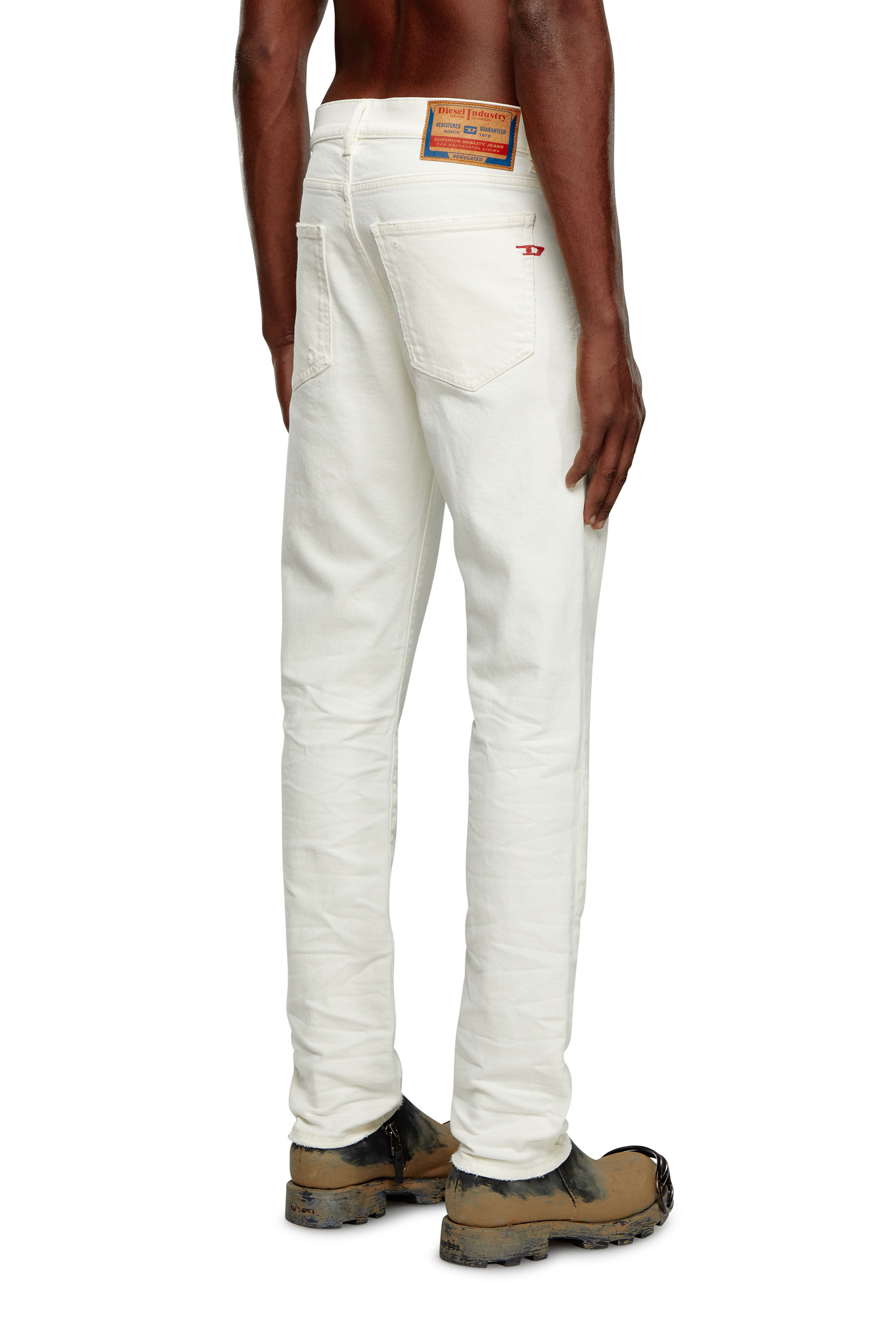Diesel - Slim Jeans 2019 D-Strukt 09I15, Weiß - Image 4