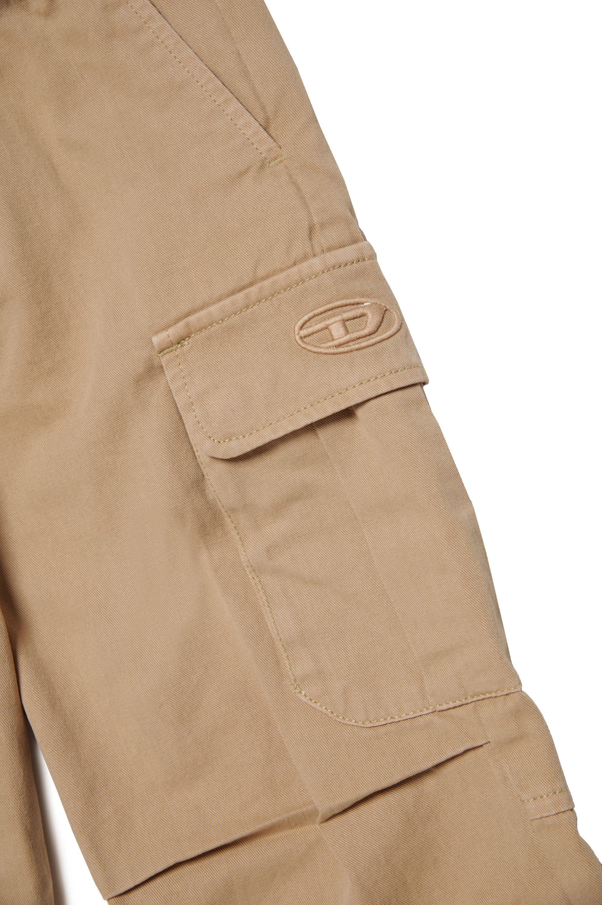 Diesel - PICAR, Man Cargo pants in cotton twill in Brown - Image 3