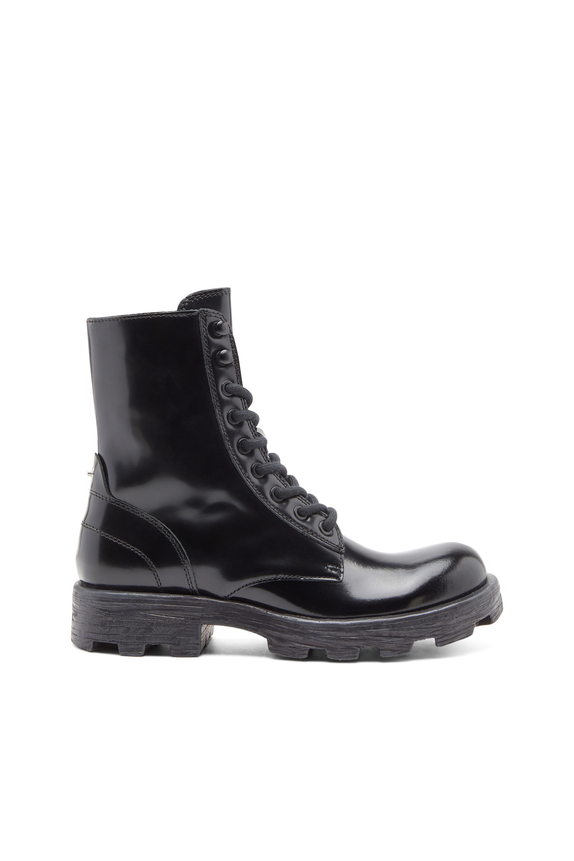 D HAMMER BT W Woman Combat boots in glossed leather Diesel