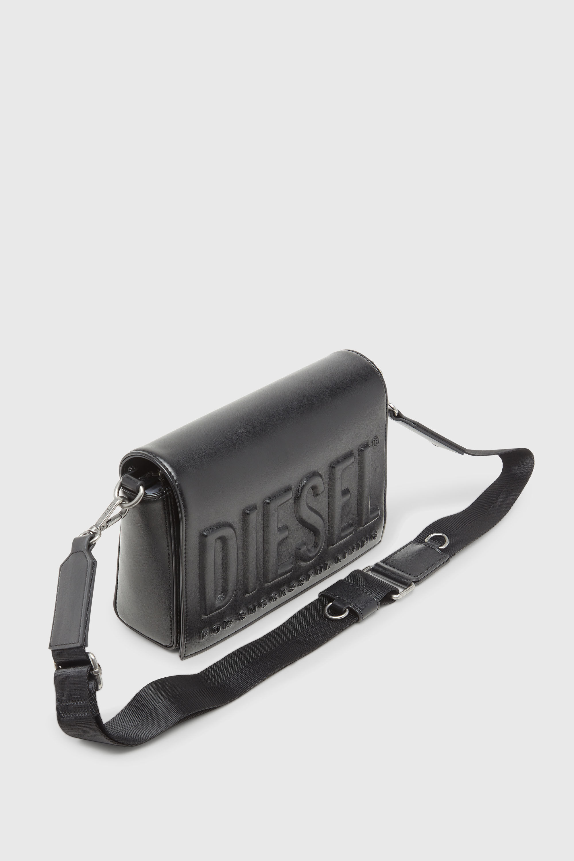 Diesel - DSL 3D CAMERA BAG X, Unisex Dsl 3D &ndash; Camera bag mit gepr&auml;gtem Logo in Schwarz - 6