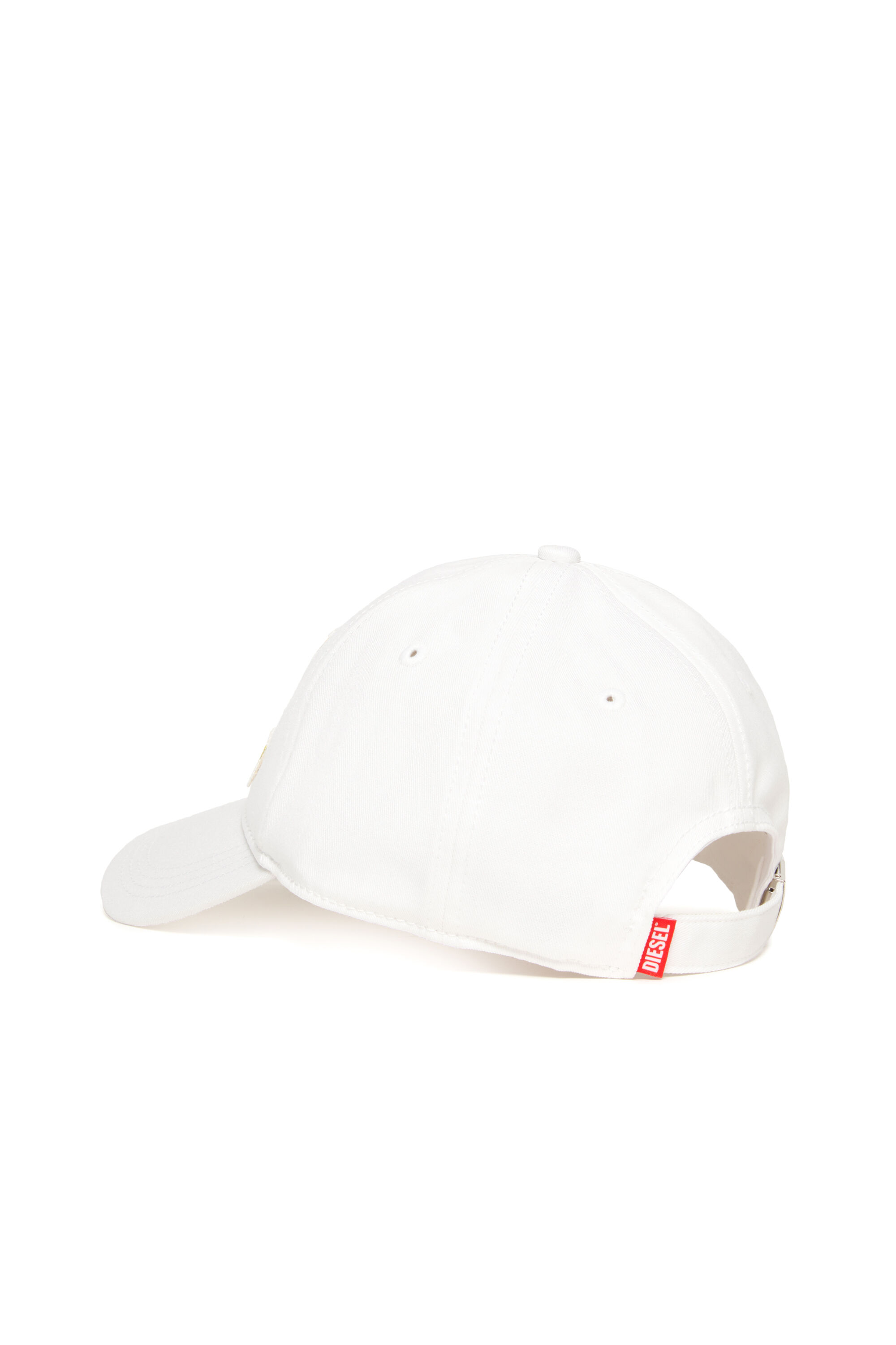 Diesel - FCGUS, Herren Basecap mit besticktem Logo-Patch in Weiss/Gelb - 2