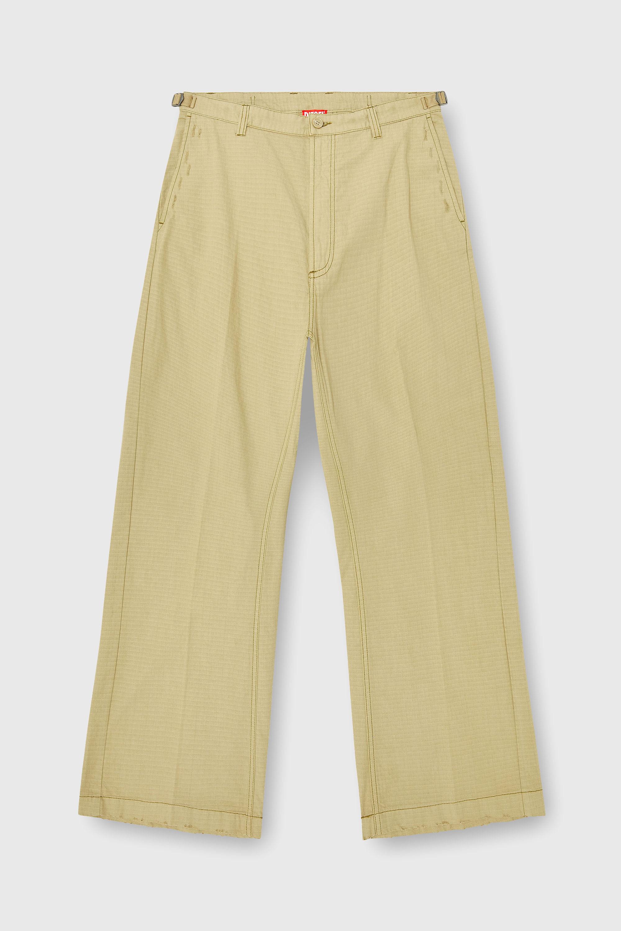 Diesel - P-BALL, Herren Baumwoll-Ripstop-Hose mit seitlichen Schnallen in Beige - 2