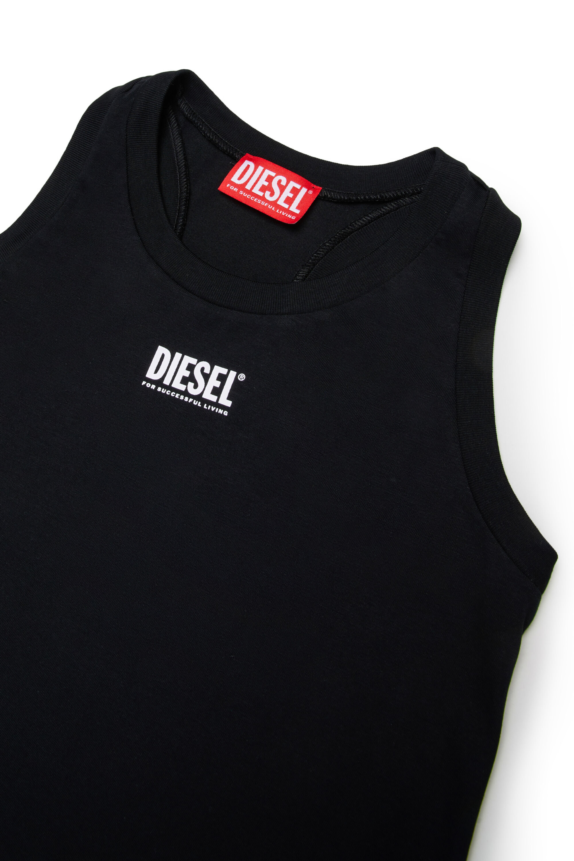 Diesel - MCUNDY, Damen Strandkleid mit Logoprint in Schwarz - 3