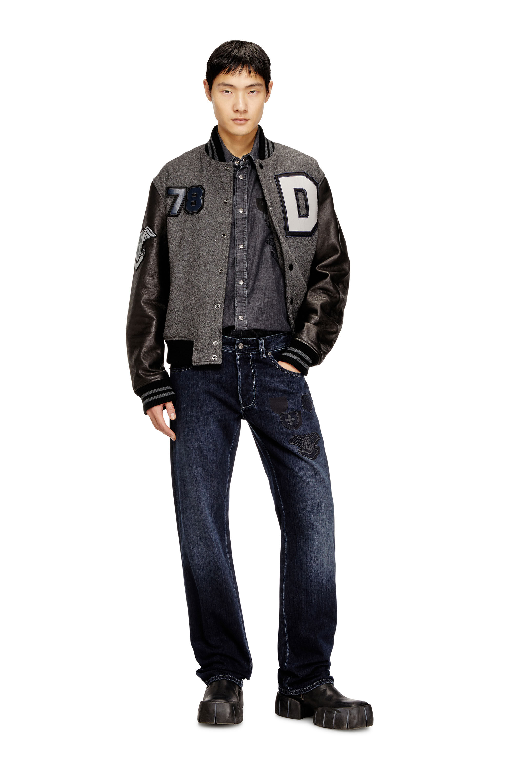 Diesel - Herren Regular Jeans 1985 Larkee 09Q19, Dunkelblau - 1