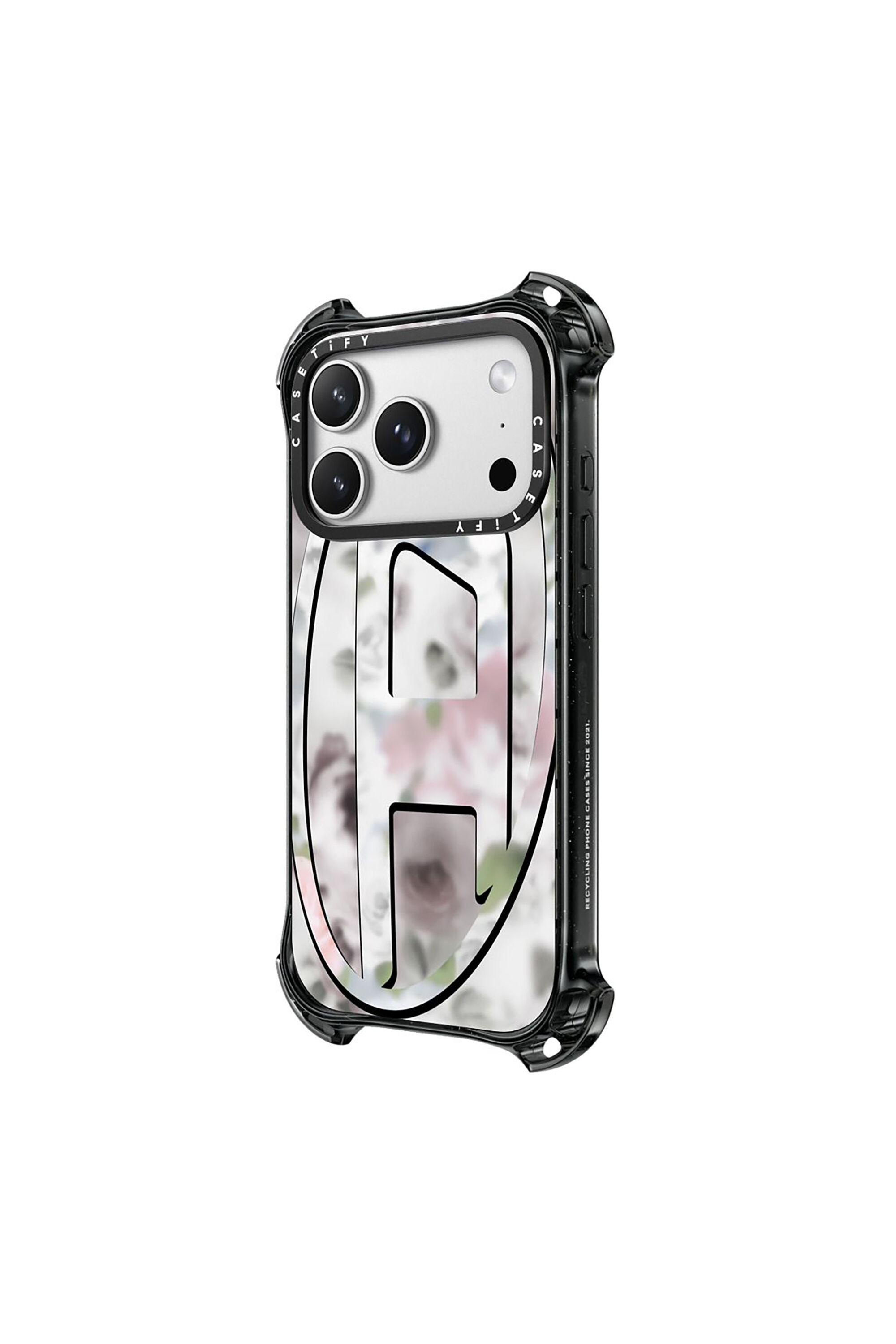 Diesel - 60585 MOULDED CASE, Unisex H&uuml;lle Oval D bounce f&uuml;r iPhone 17 Pro Max in Schwarz/Rosa - 2