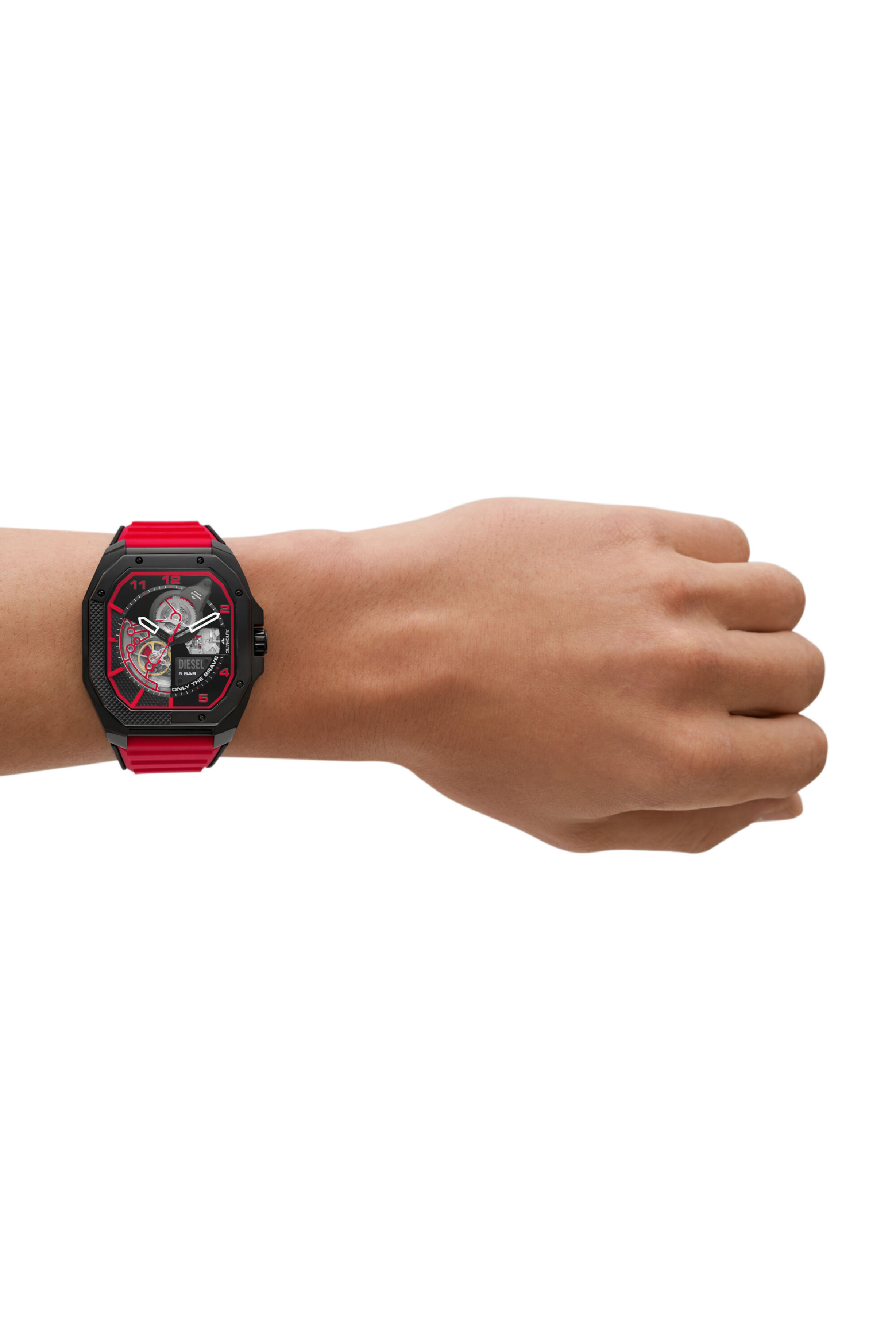 Men's Flayed silicone watch | Red | Diesel Men's Flayed silicone watch | Red | Diesel