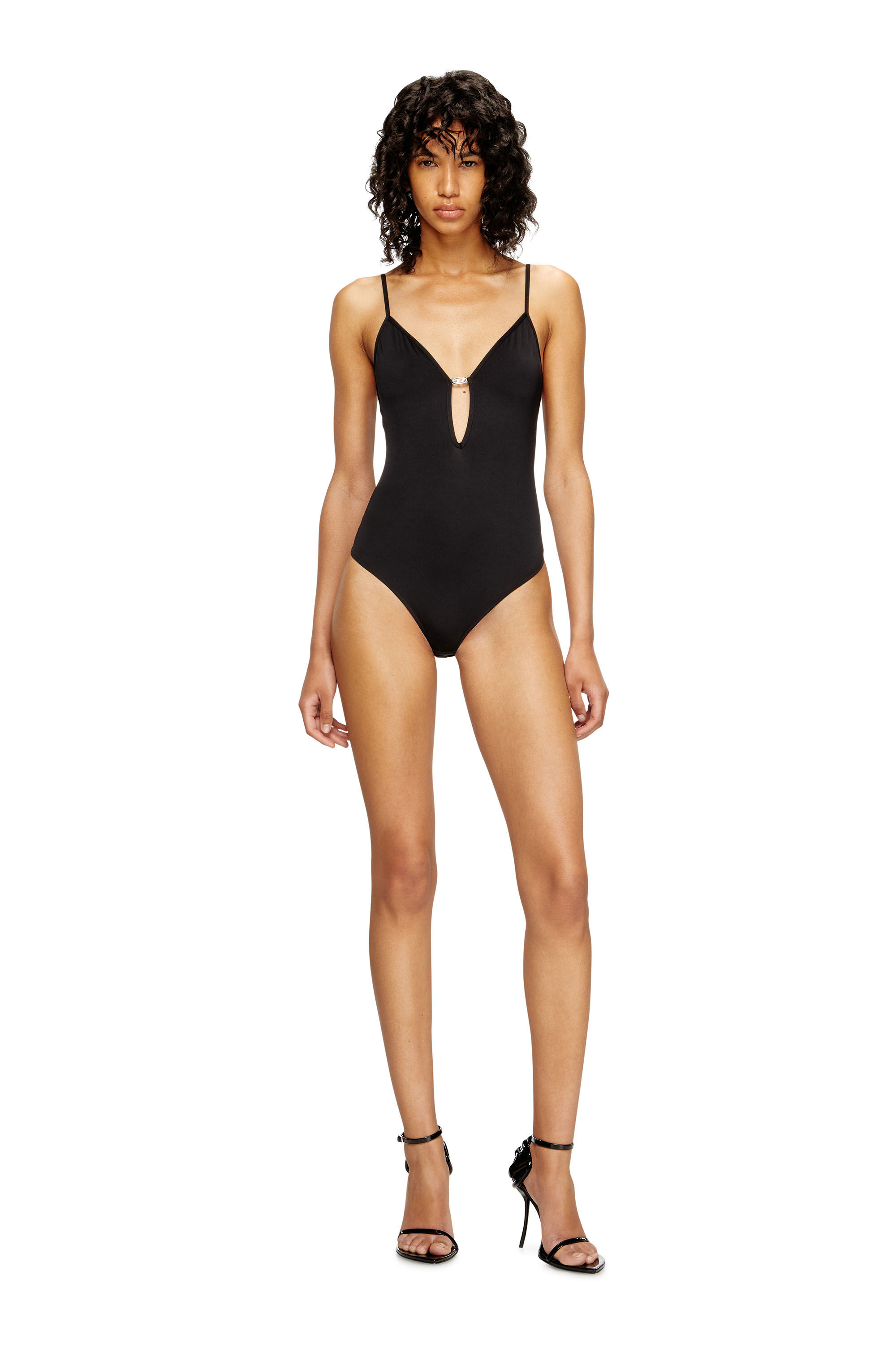 Diesel - UFBY-OVAL-D-BODYSUIT, Damen Oval D-Bodysuit in Schwarz - 1