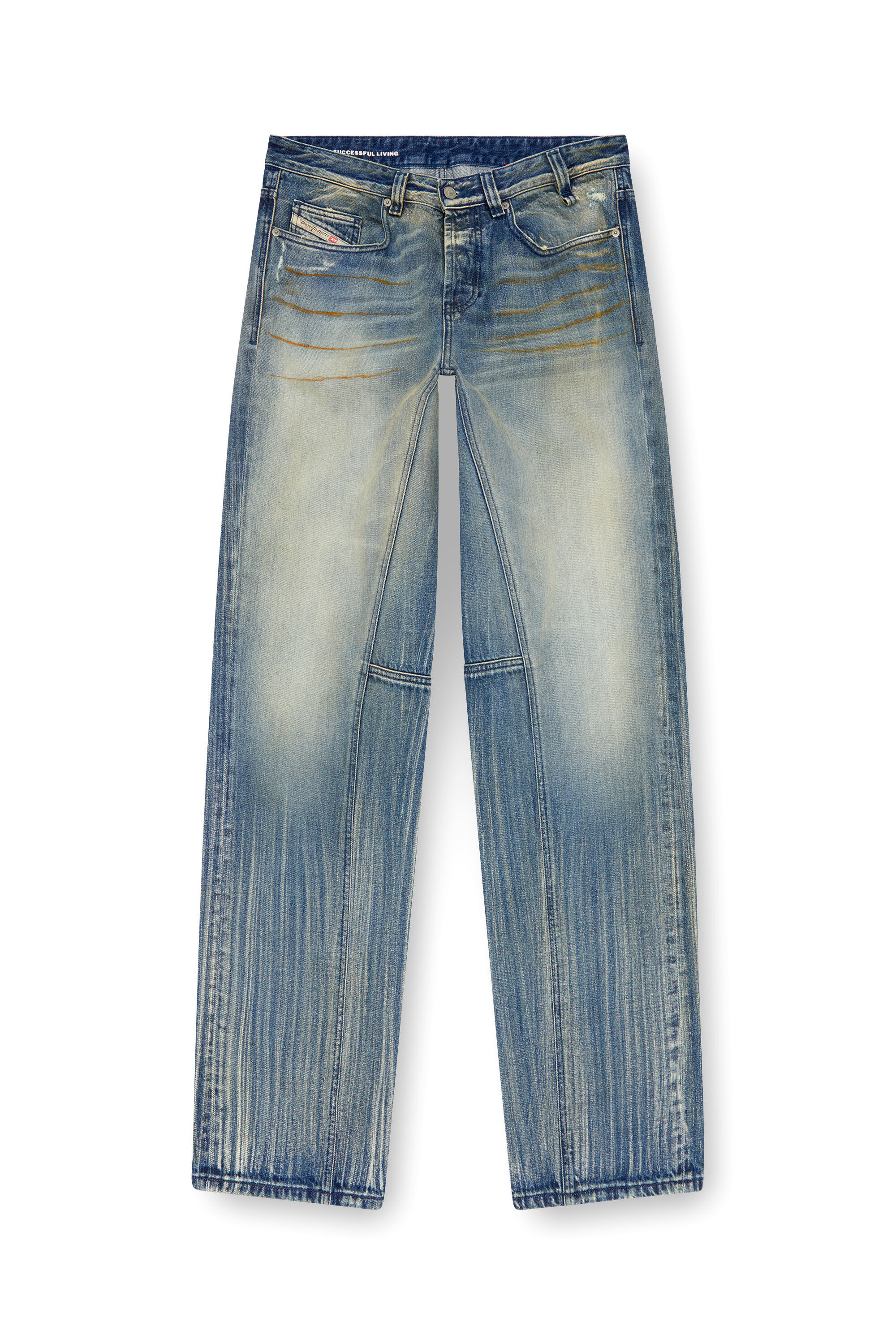 Diesel - Herren Straight Jeans 2001 D-Macro 09I97, Mittelblau - Image 2