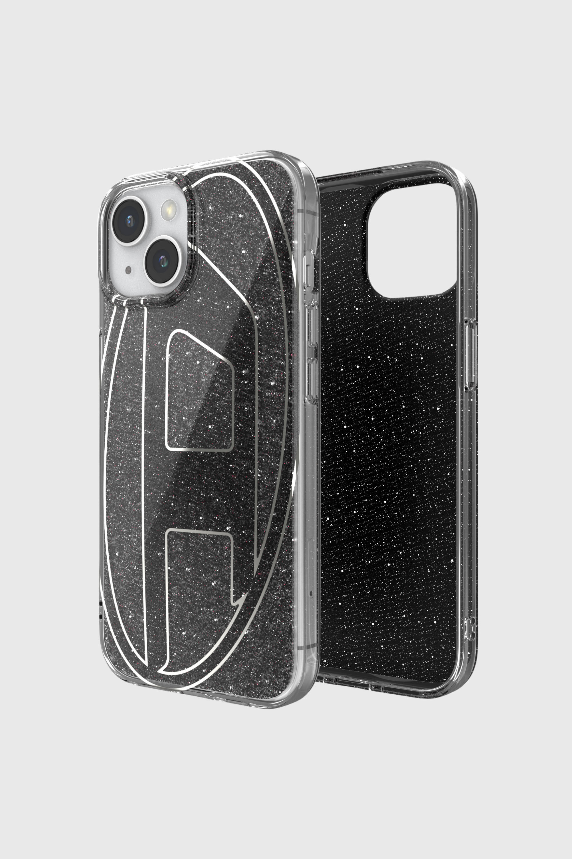 Diesel - 60023 AOP CASE, Unisex Glitter Case f&uuml;r iP 15 in Schwarz - 1