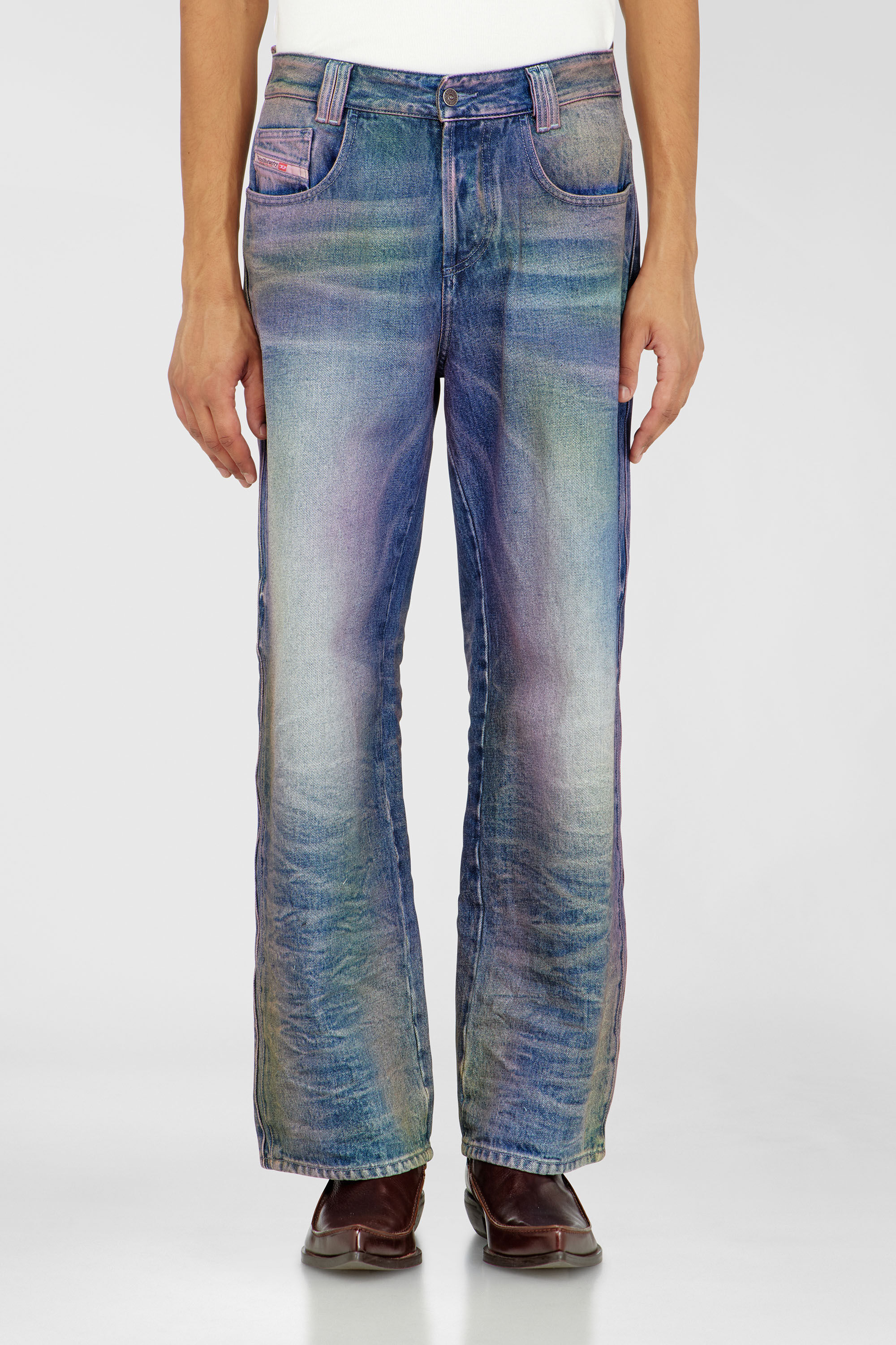 Diesel - Unisex Relaxed Jeans 1982 D-Hakou 007FW, Mittelblau - 4