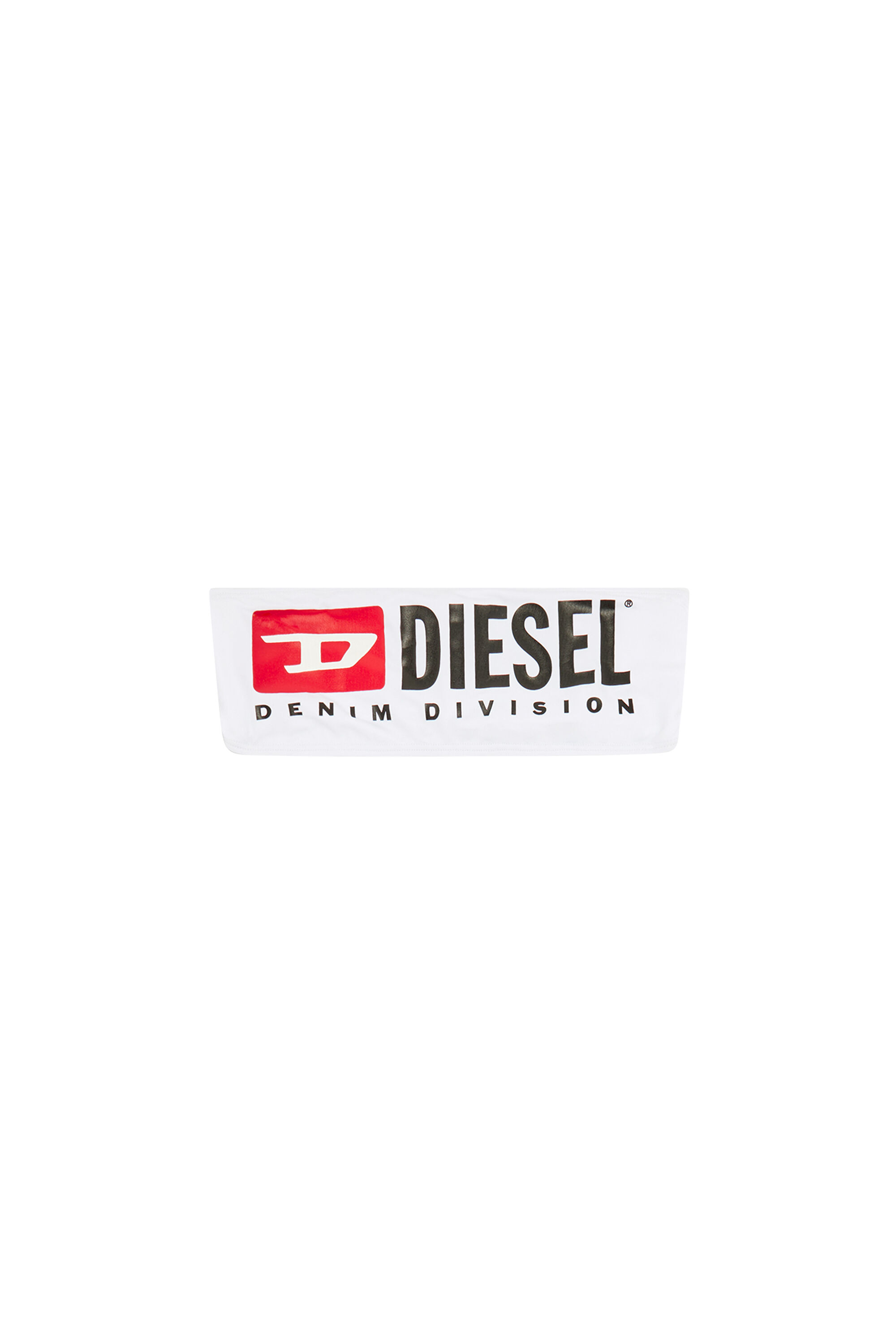 Diesel - BFB-BRYNA, Damen Bandeau-Bikini-Top mit Maxi-Logo in Weiss - Image 4