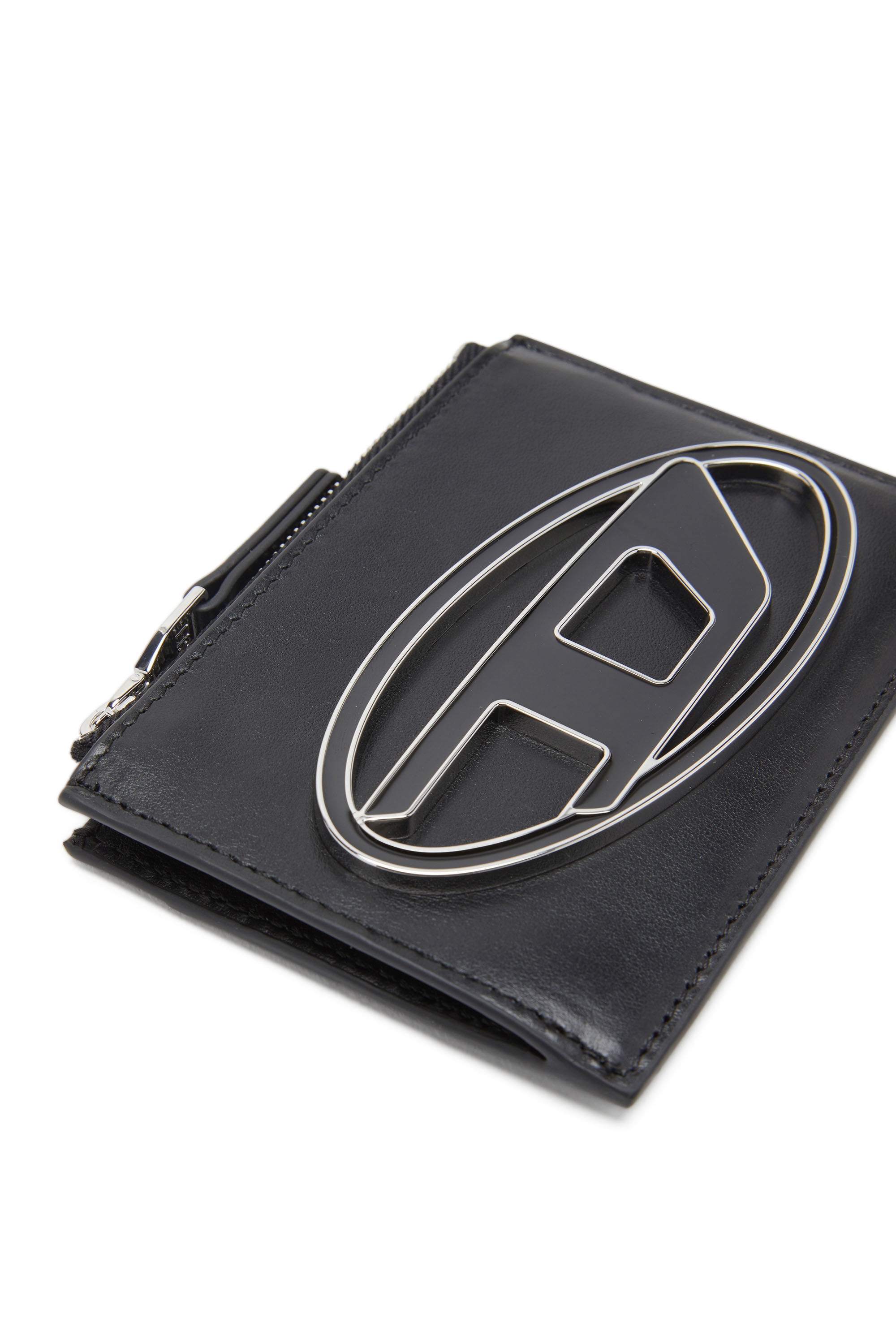 Diesel - 1DR CARD HOLDER I, Damen Kartenetui aus Leder in Schwarz - 4