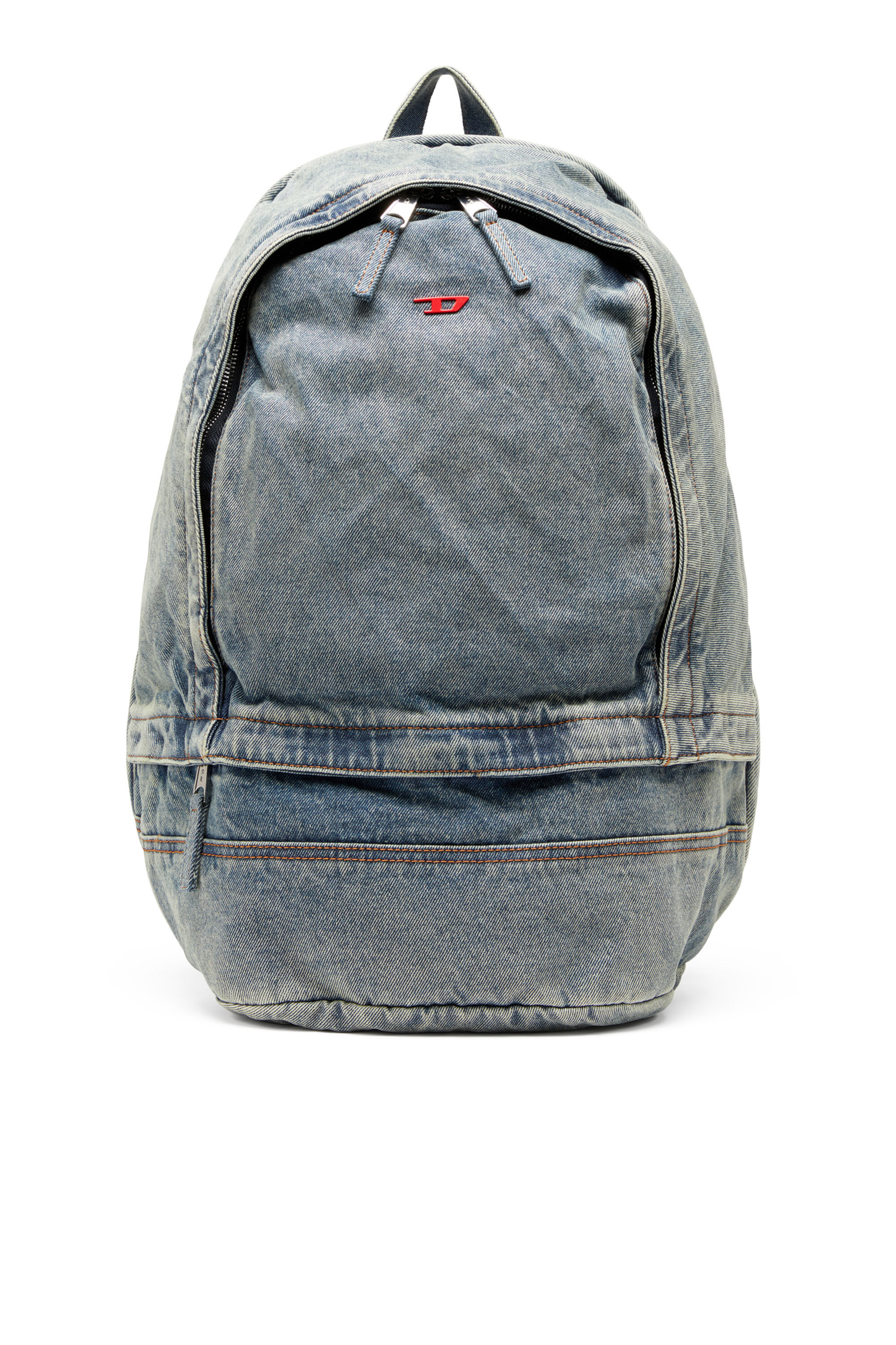 Herren Rave-Rucksack aus solarisiertem Denim | Blau | Diesel