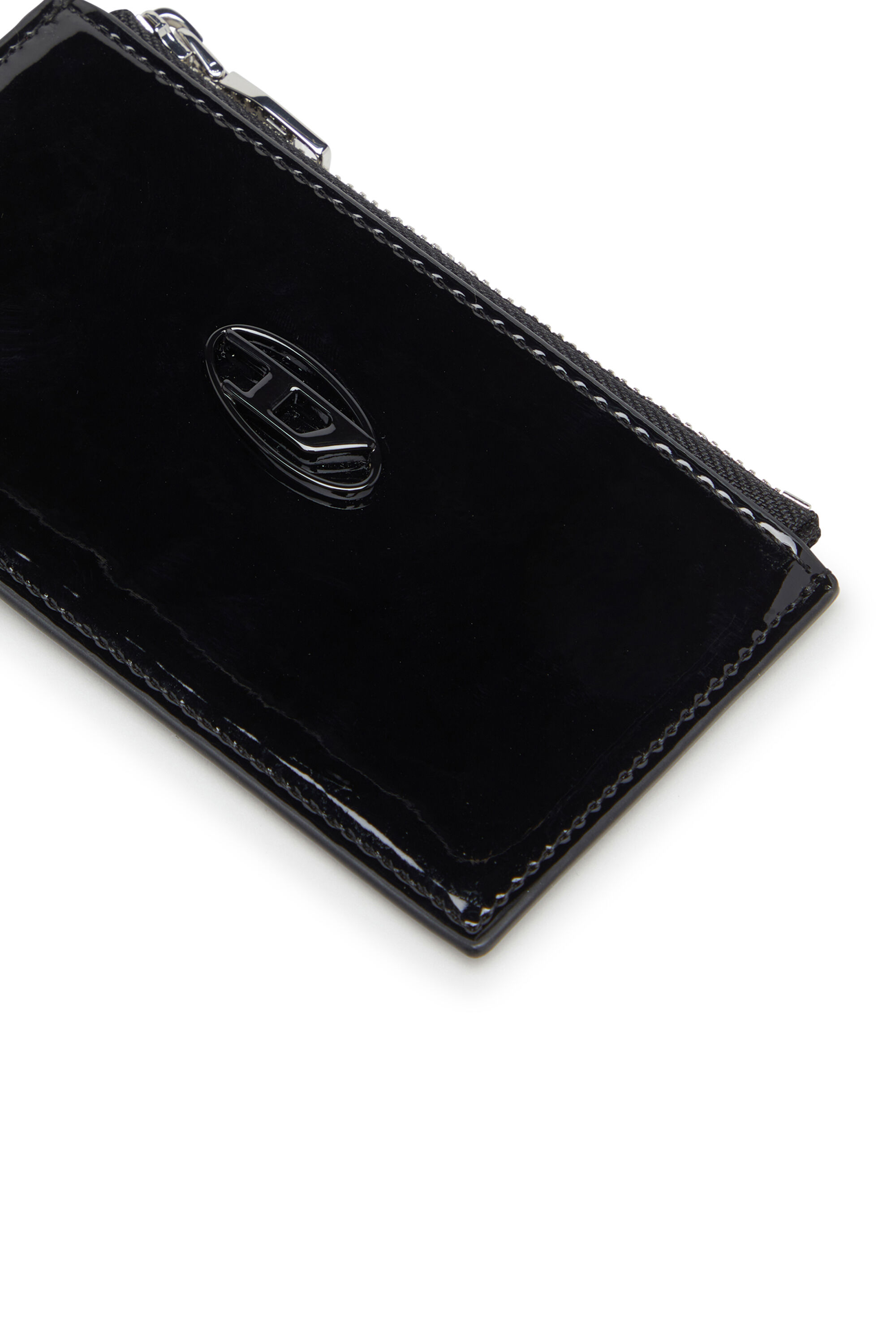 Diesel - PLAY CARD HOLDER III, Damen Kartenetui mit glänzendem Finish in Schwarz - 3