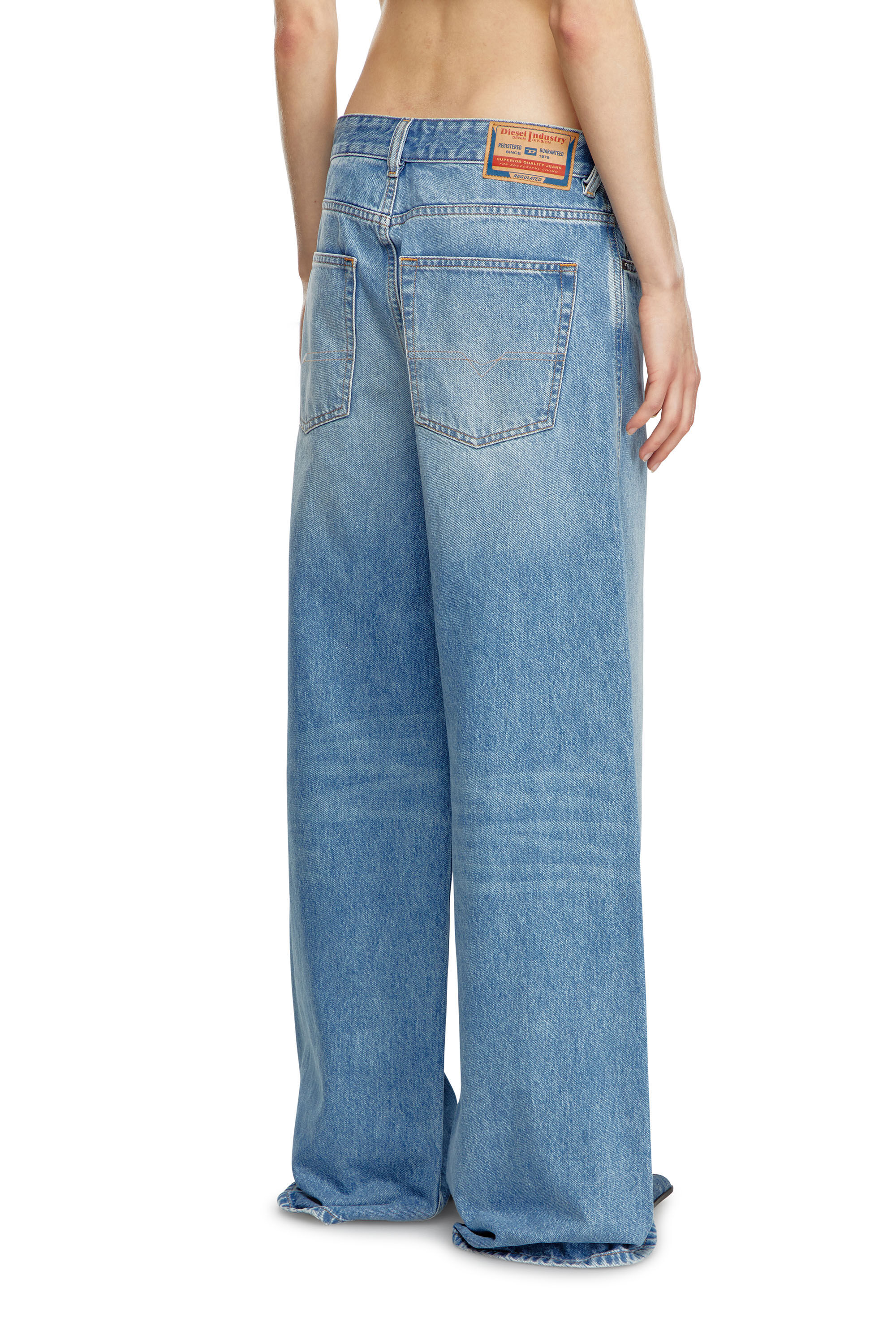 Diesel - Unisex Relaxed Jeans 1996 D-Sire 09I29, Hellblau - 4