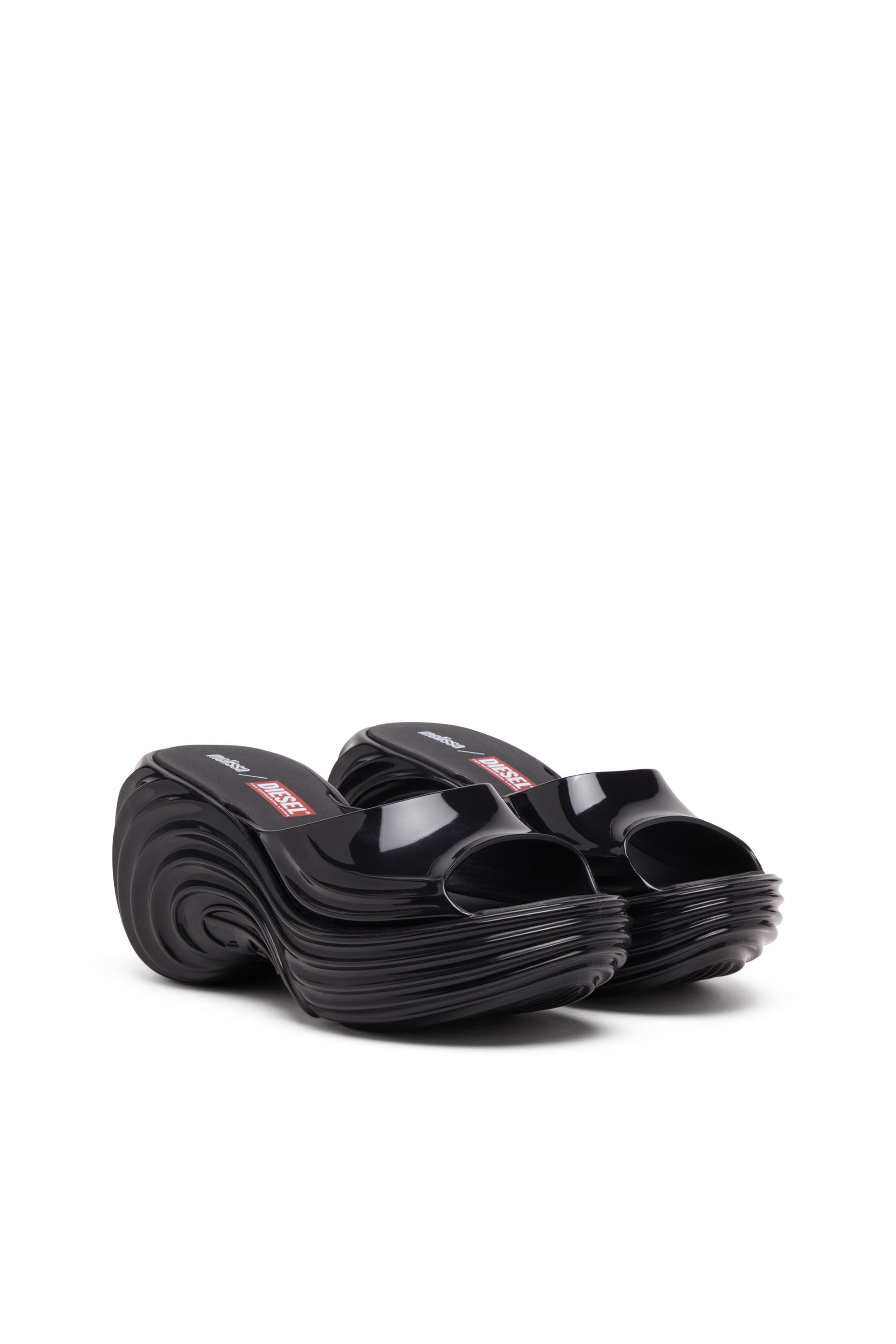 Diesel - MELISSA QUANTUM PLATFORM, Damen Plateau-Pantolette aus Melflex&reg; in Schwarz - 2
