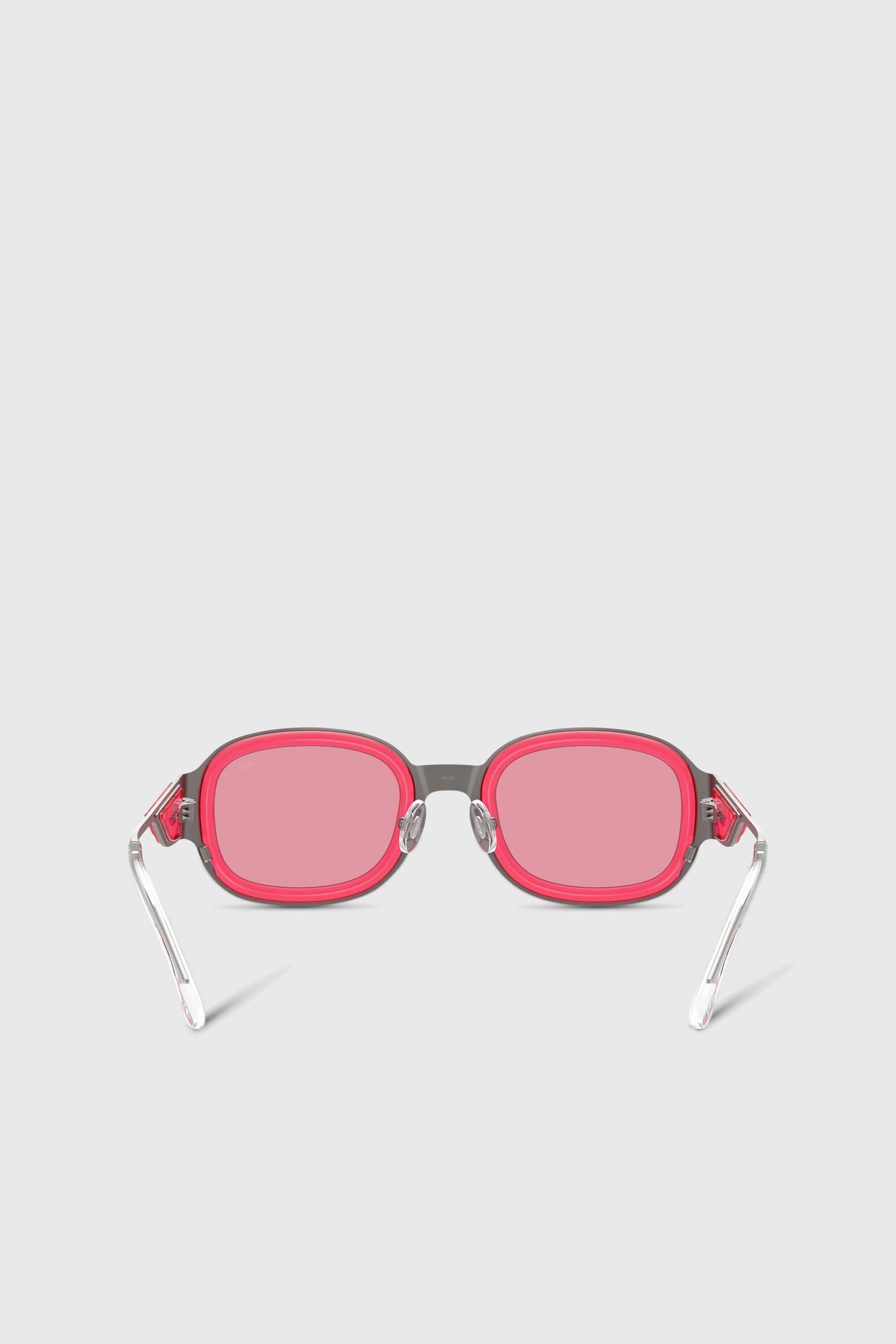 Diesel - 0DL1020, Unisex Quadratische Sonnenbrillen in Grau/Rot - 3
