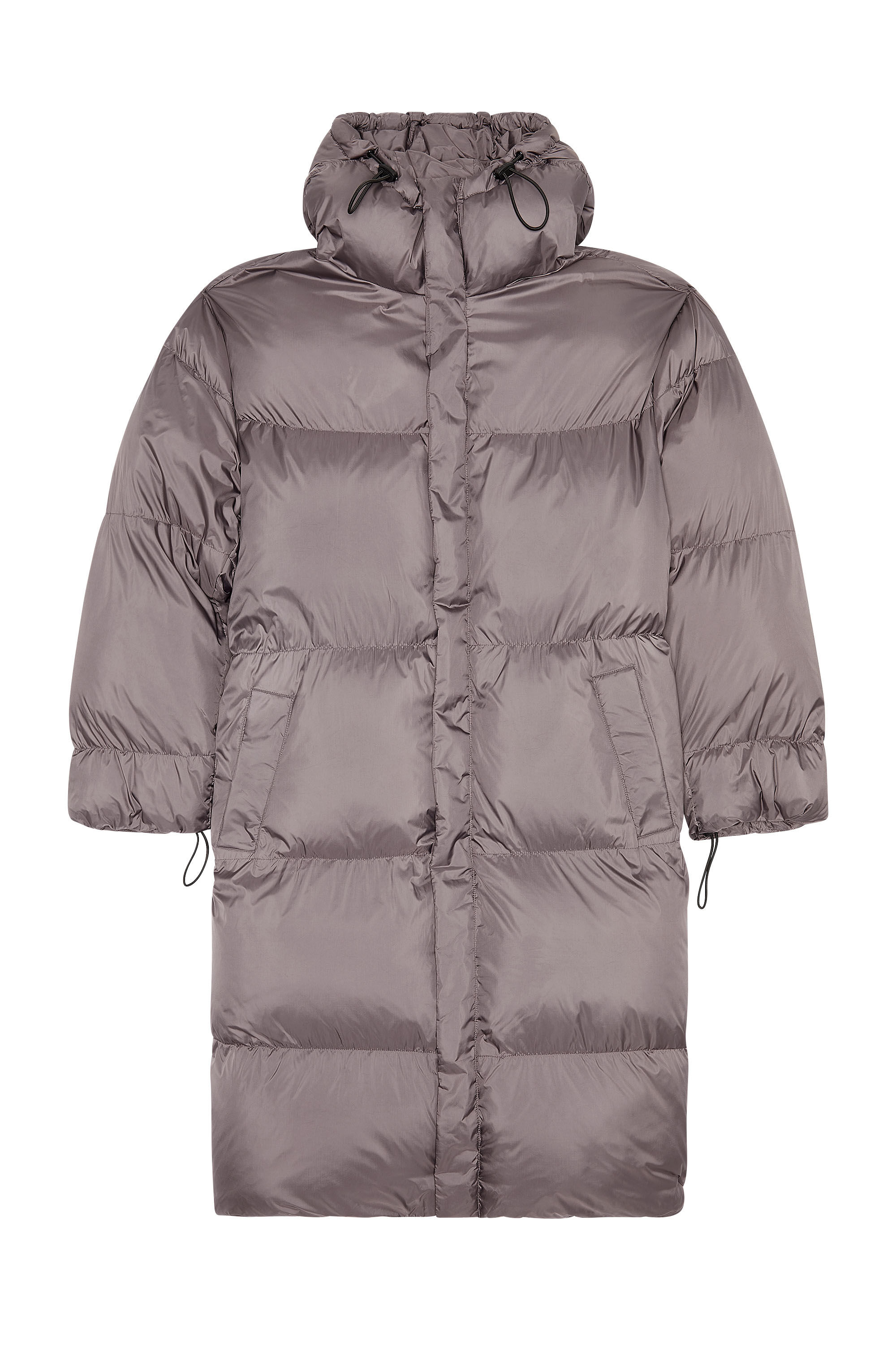 Diesel - W-TAKRY, Herren Pufferjacke mit genähtem Oval D-Logo in Grau - 2