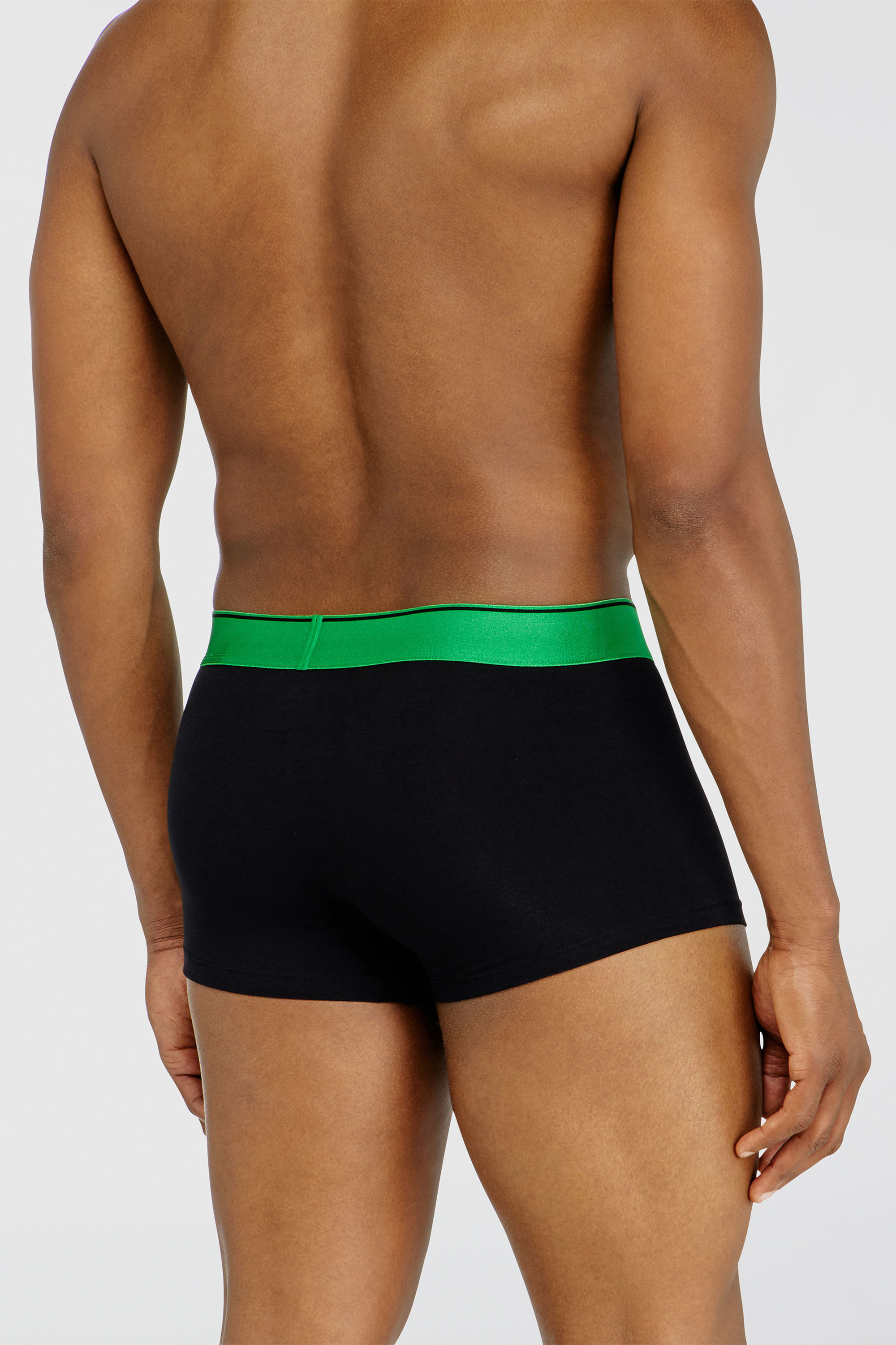 Diesel - DAMIEN-GFT-3PACK, Herren 3er-Pack Boxershorts mit Metallic-Bund in Schwarz - 4