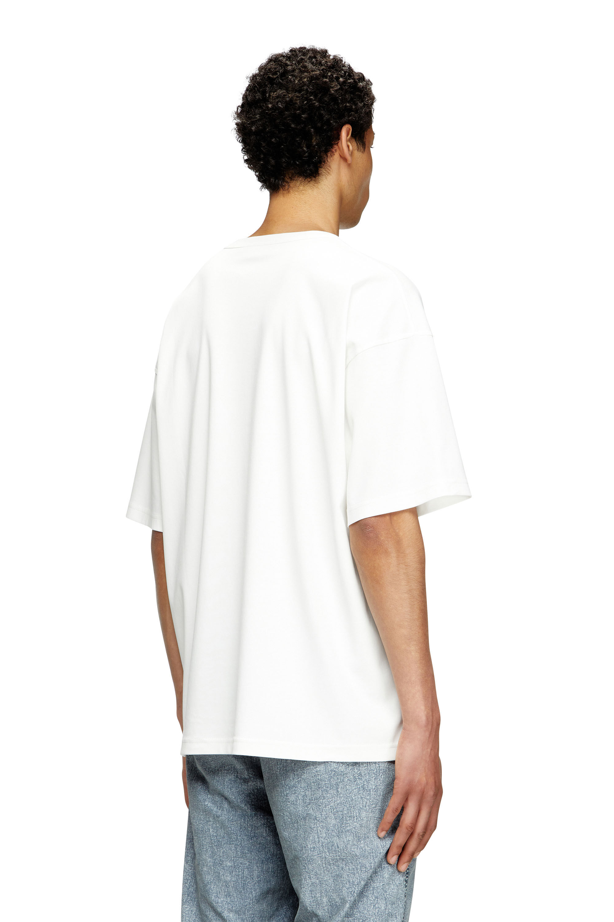 Diesel - T-BOXT-T6, Herren T-Shirt mit rotem Oval D in Weiß - 4