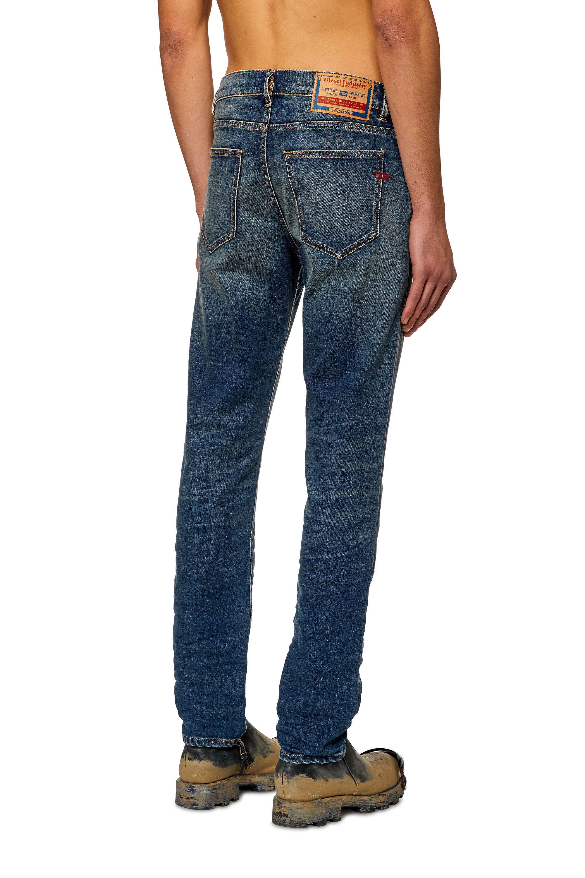 Diesel - Slim Jeans 2019 D-Strukt 09H49, Dunkelblau - Image 4
