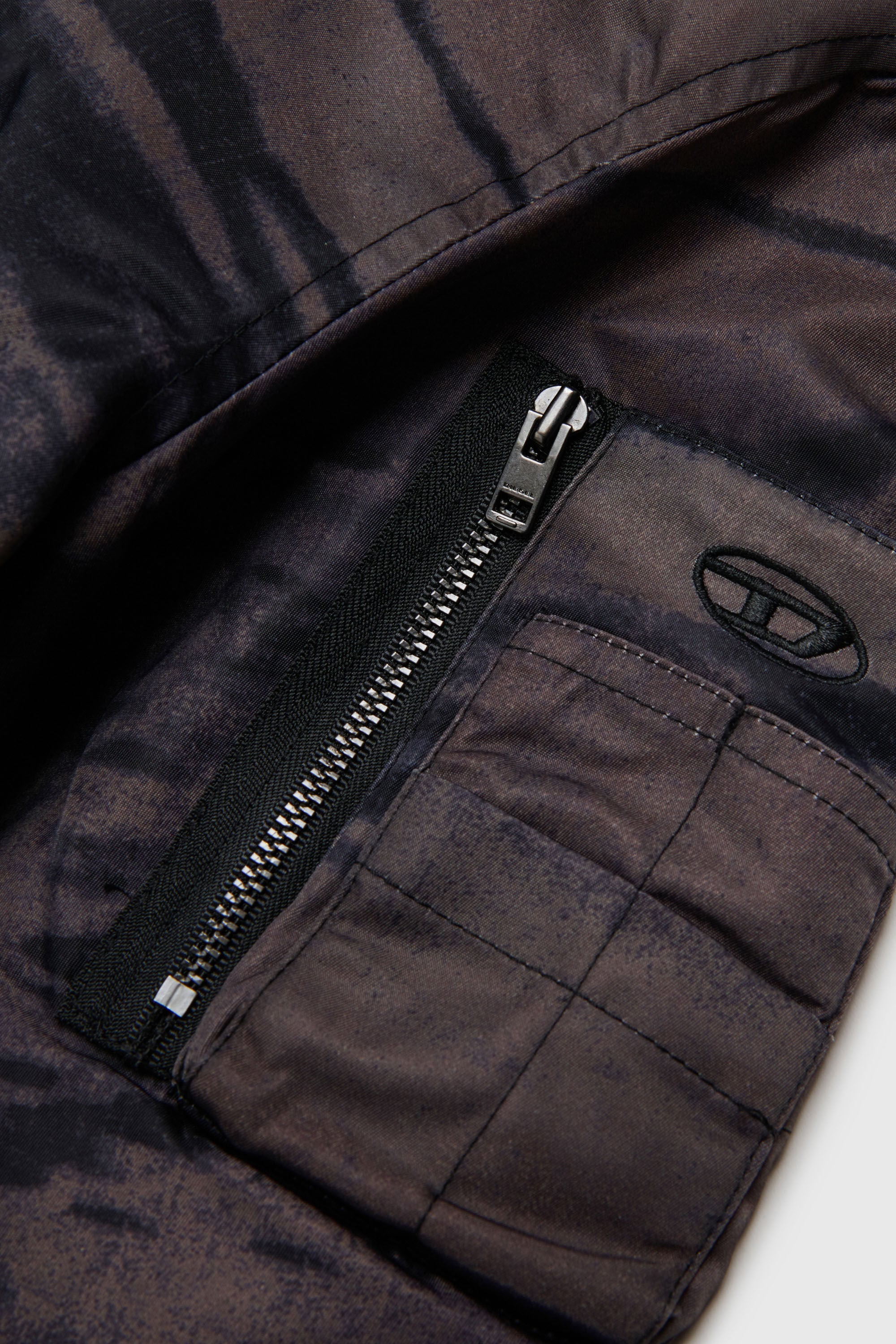 Diesel - JAKEPSDLBZ, Herren Nylon-Bomberjacke mit Steppfutter in Gr&uuml;n - 4