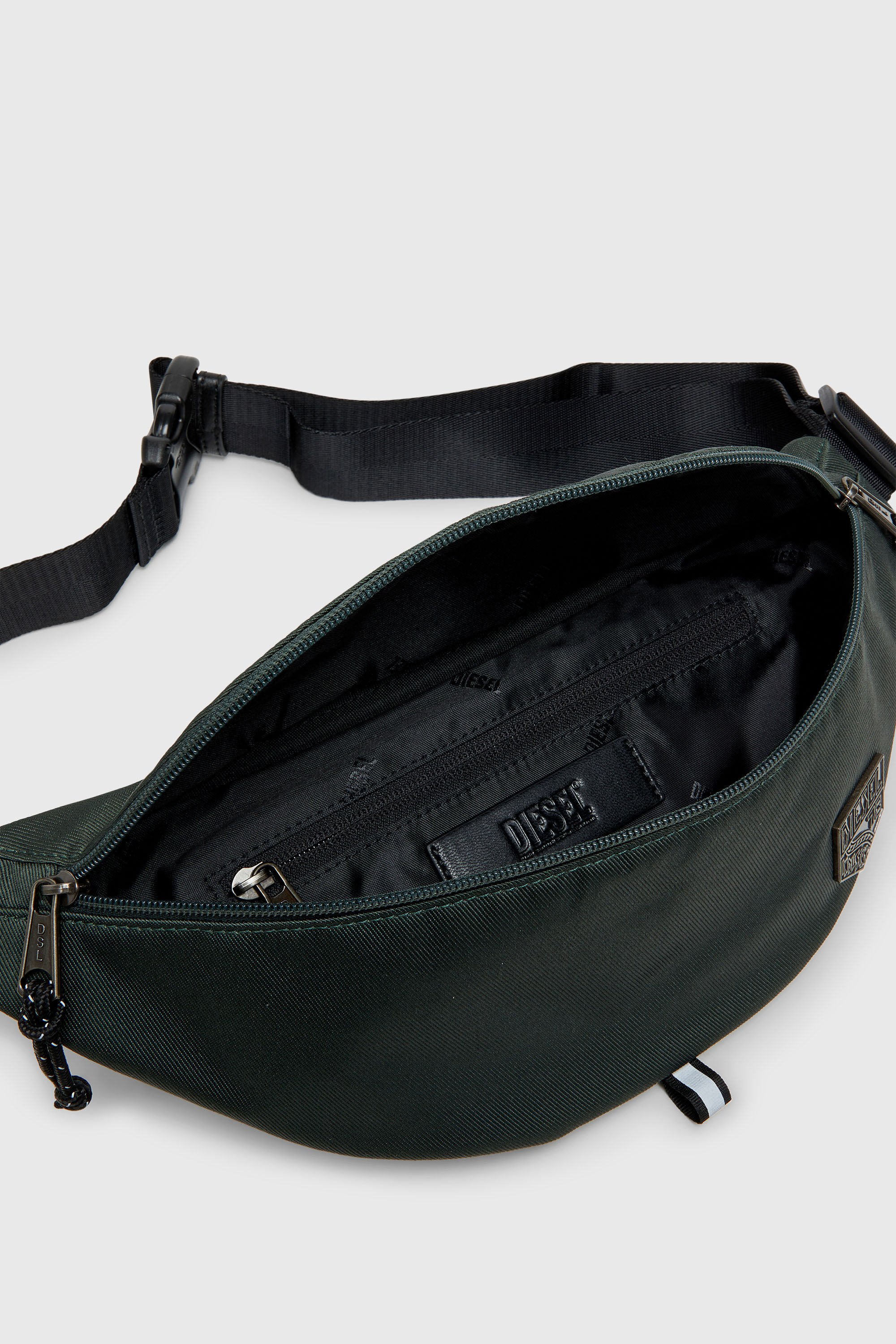 Diesel - D-PACK BELTBAG X, Unisex D-Pack - G&uuml;rteltasche aus Nylon mit Emblem-Logo in Dunkelgr&uuml;n - 3