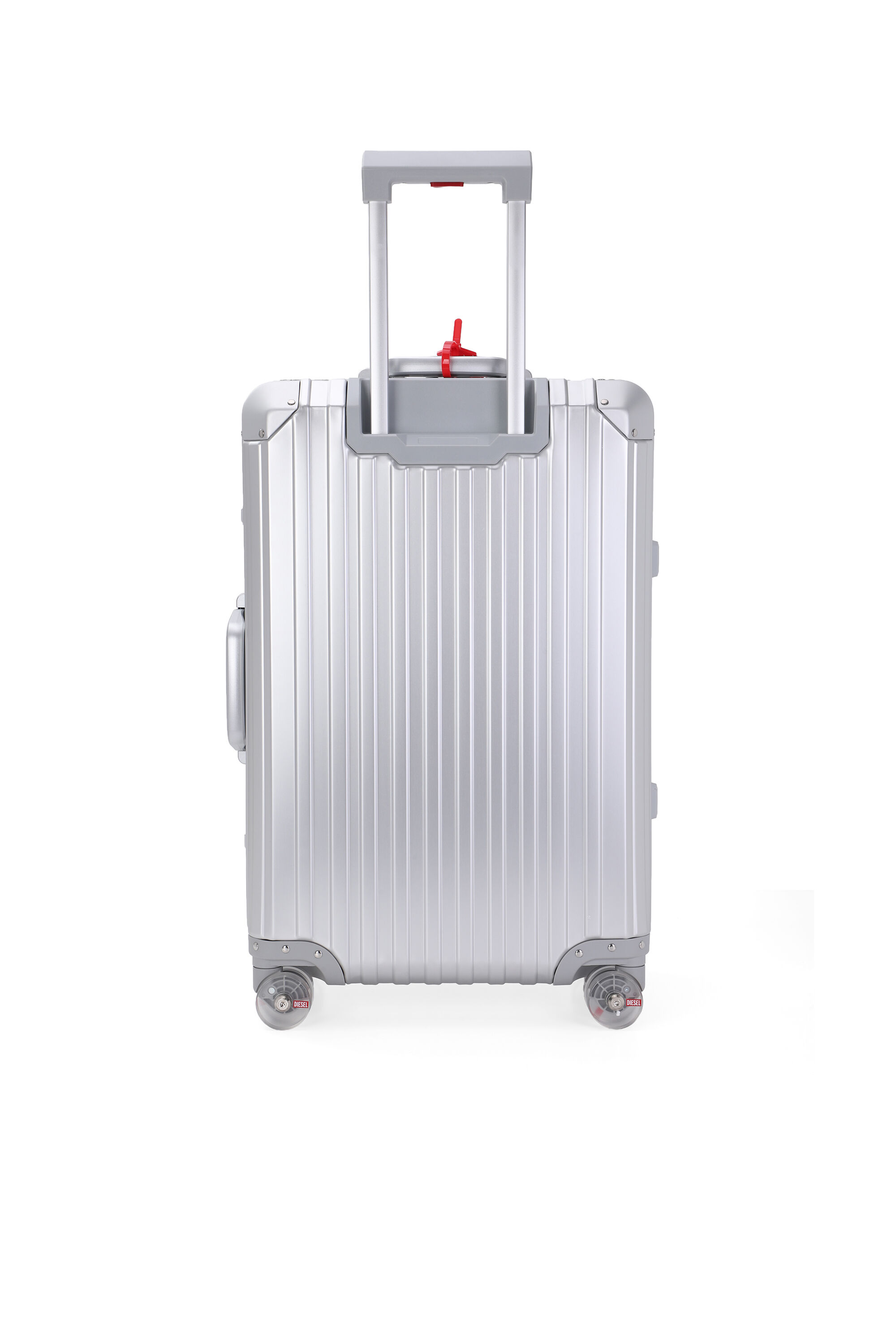 Diesel - DIESEL ALUMINUM TROLLEY- DSL002, Unisex Koffer aus Aluminium Gr&ouml;&szlig;e M in Silber - 2