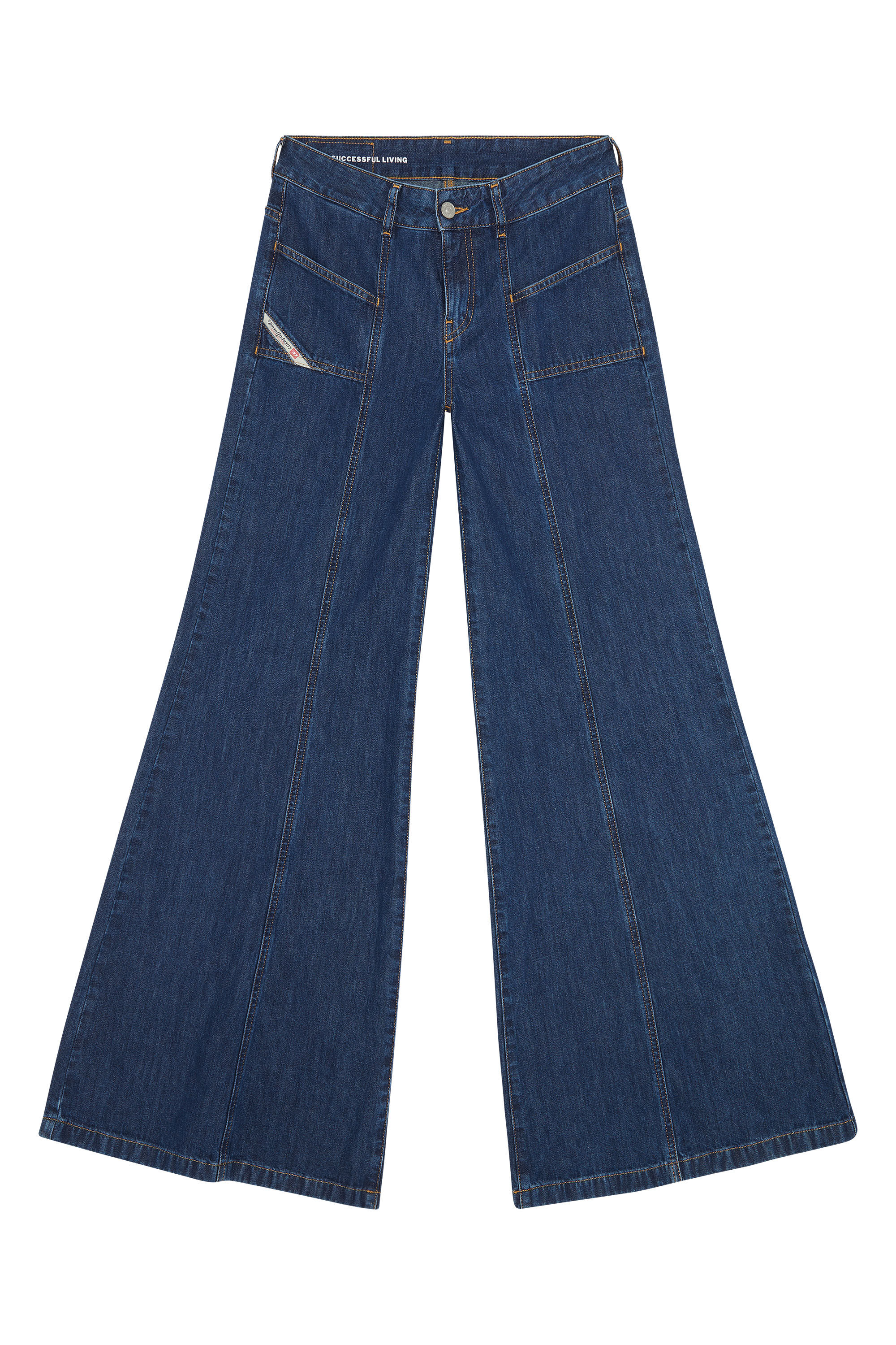 Diesel - Bootcut and Flare Jeans D-Akii 09H99, Dunkelblau - Image 2