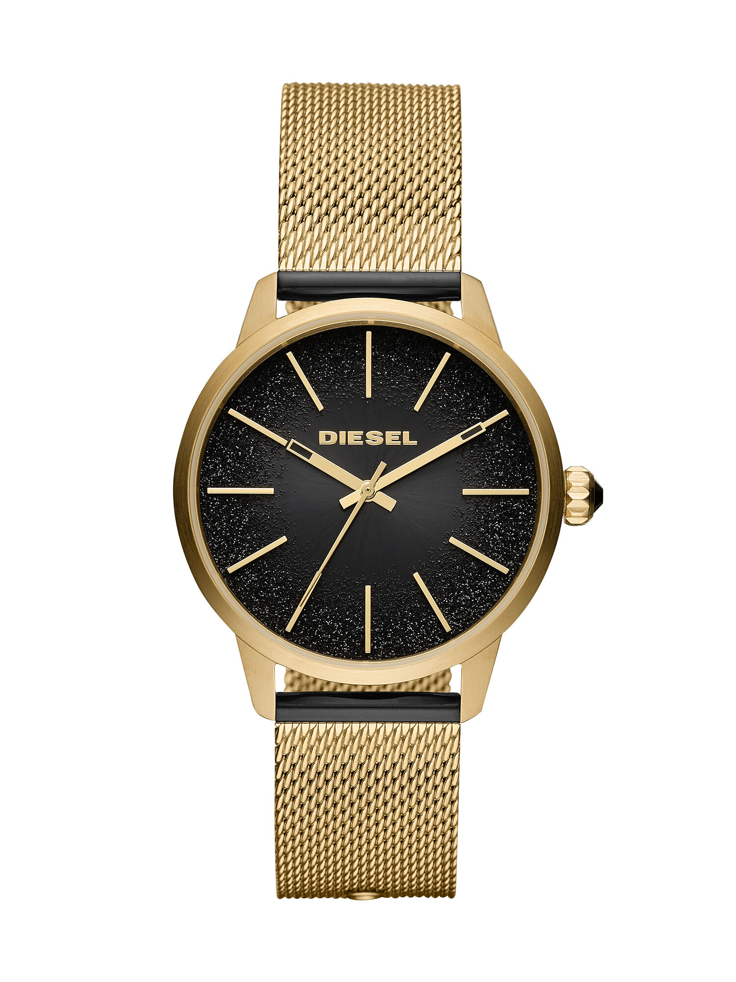 Diesel - DZ5576, Damen Uhr aus goldfarbenem Edelstahl mit drei Zeigern in Gold/Schwarz - 1