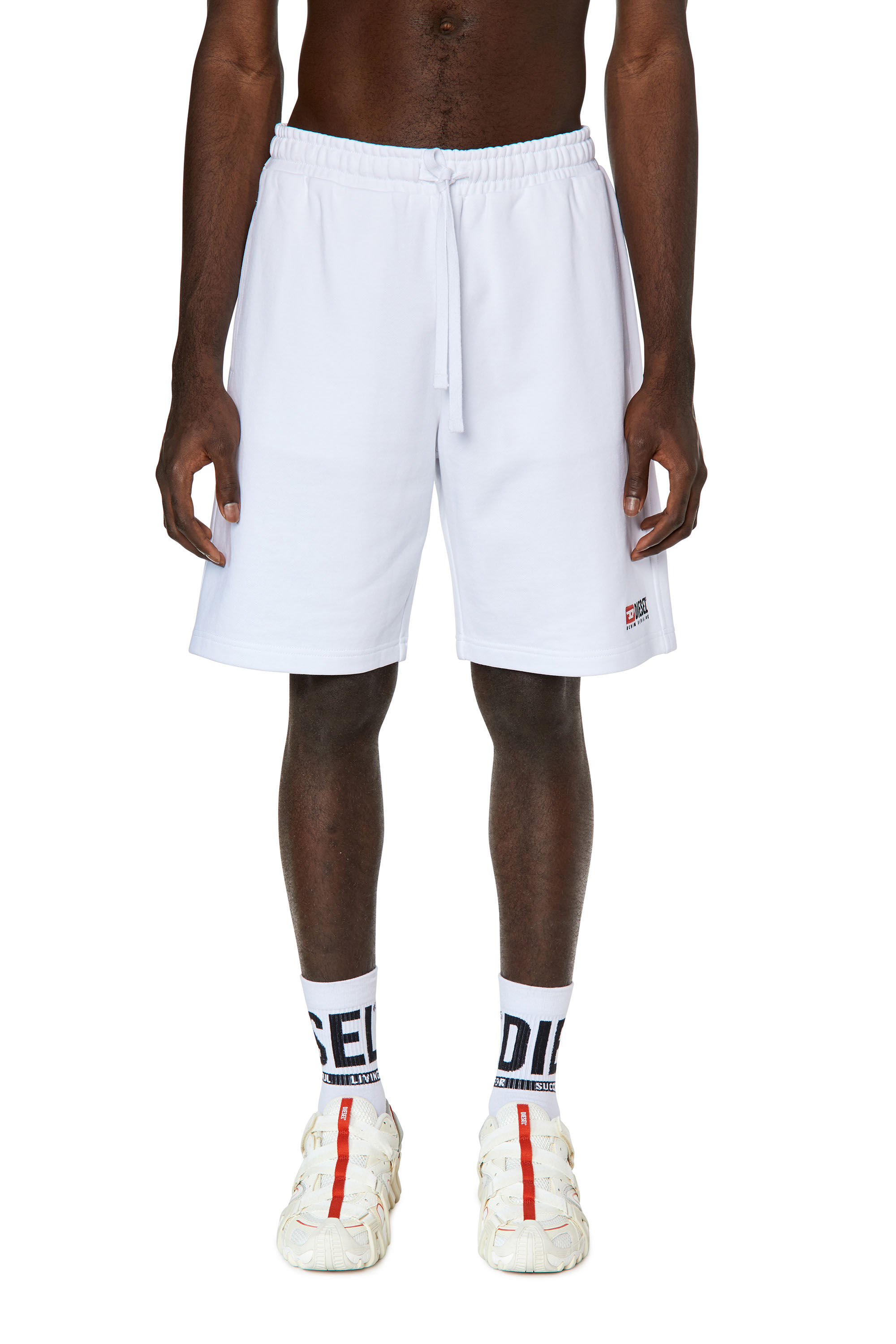 P-CROWN-DIV Man: Sweat shorts with embroidered logo | Diesel