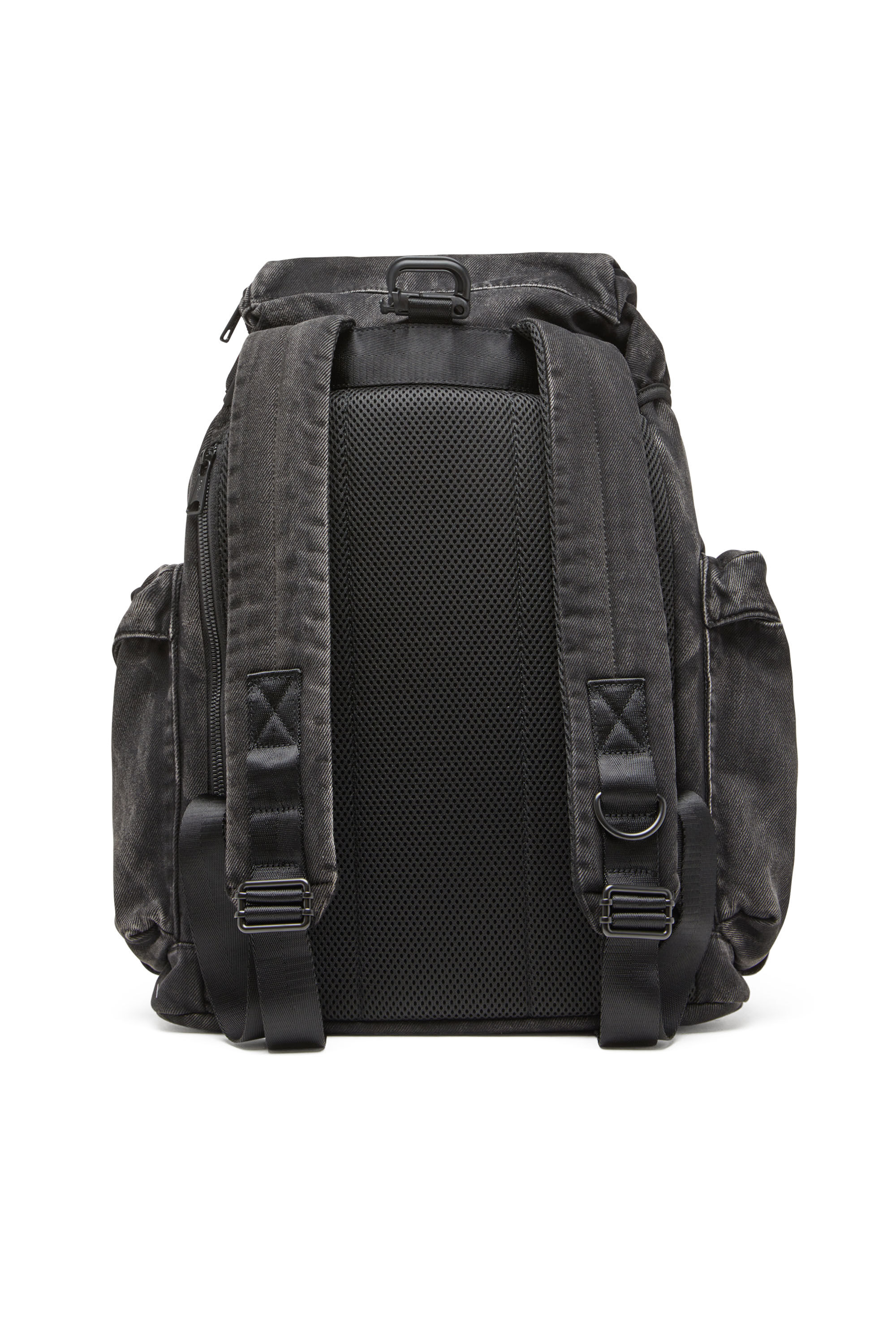 Diesel - UTLT BACKPACK, Herren Utlt Backpack-Utility-Rucksack aus Denim in Wolken-Optik in Schwarz - 3