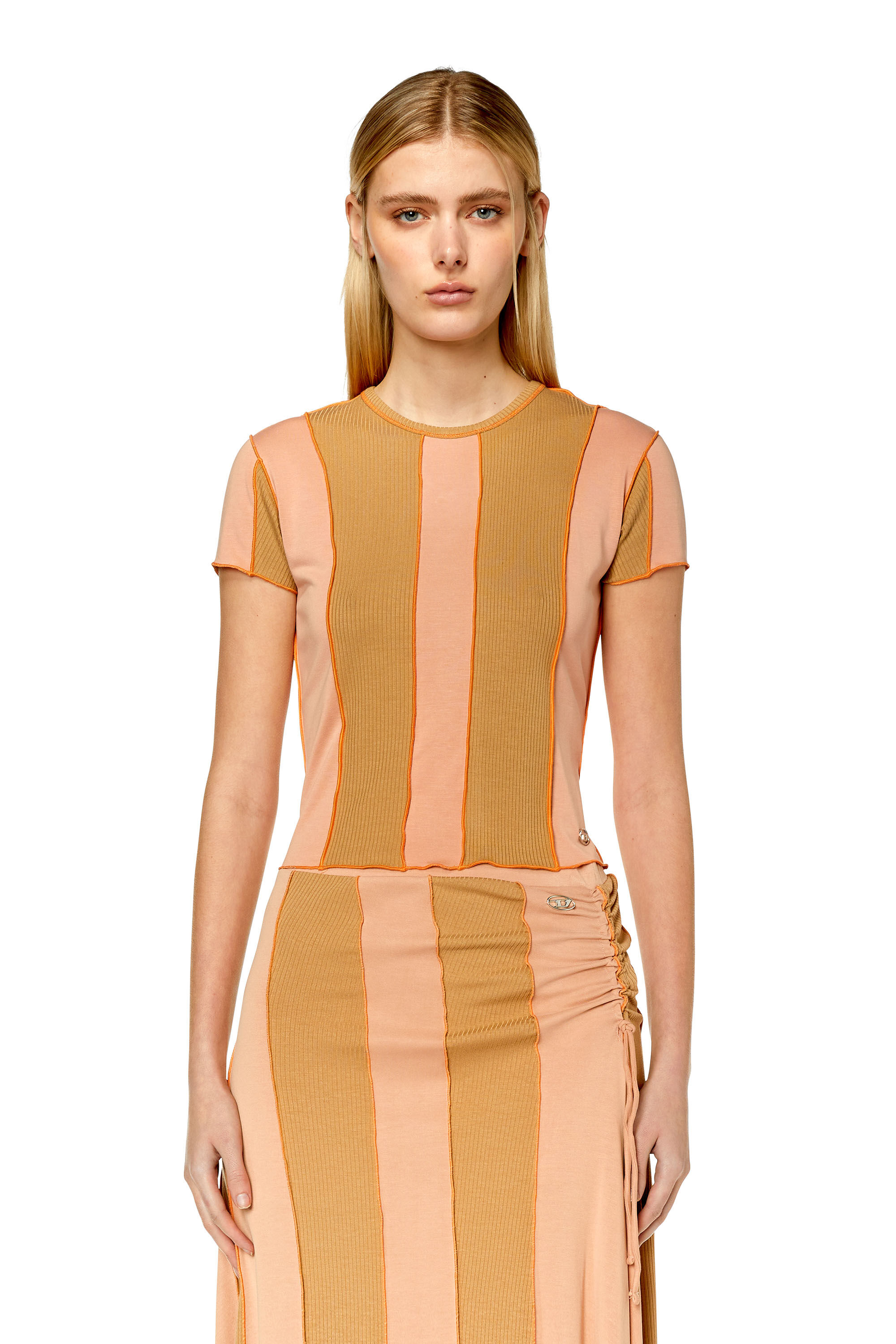 Diesel - T-LINUTY, Braun/Rosa - Image 3