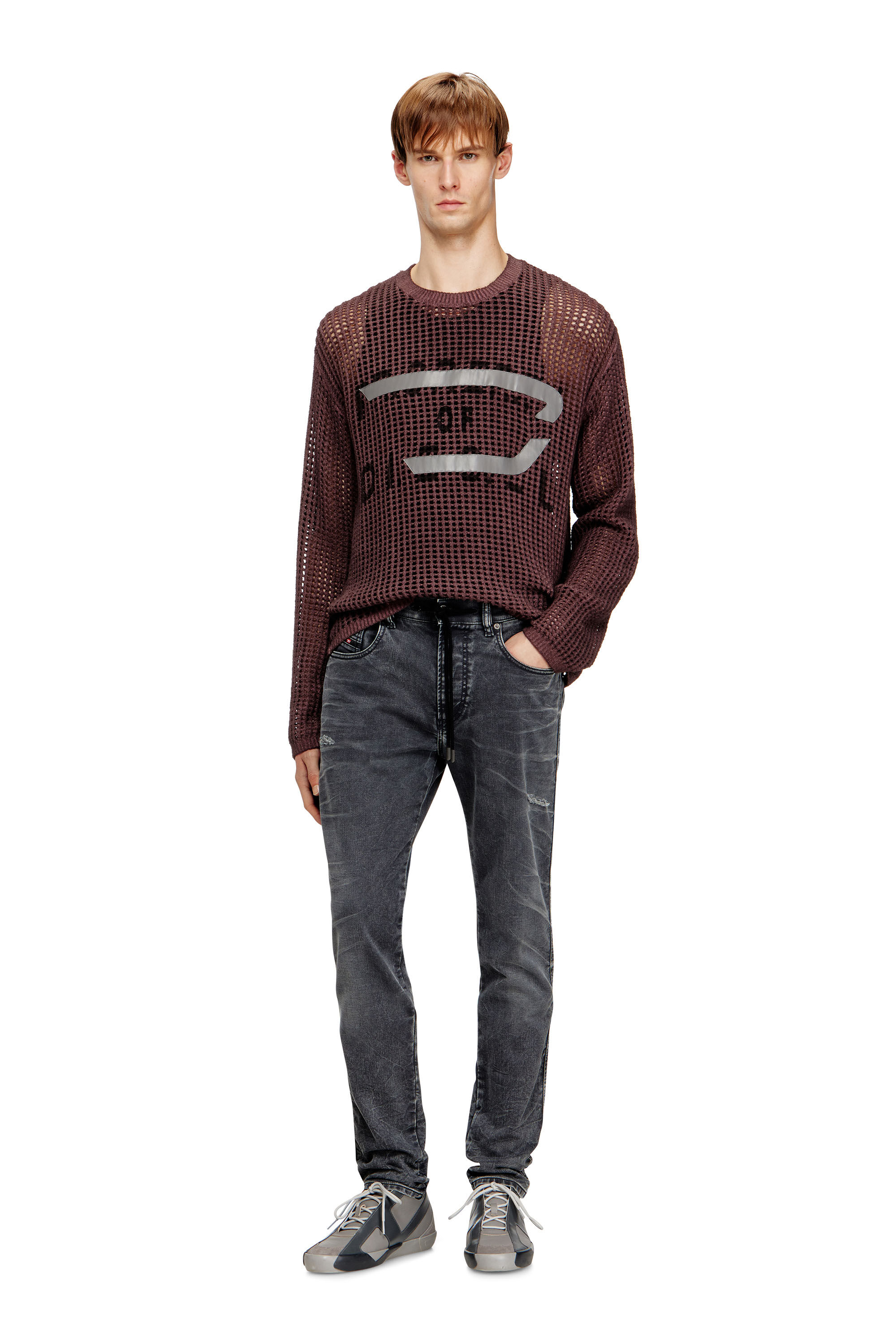 Diesel - Herren Slim 2062 D-Strukt Joggjeans&reg; 068UF, Schwarz/Dunkelgrau - 1