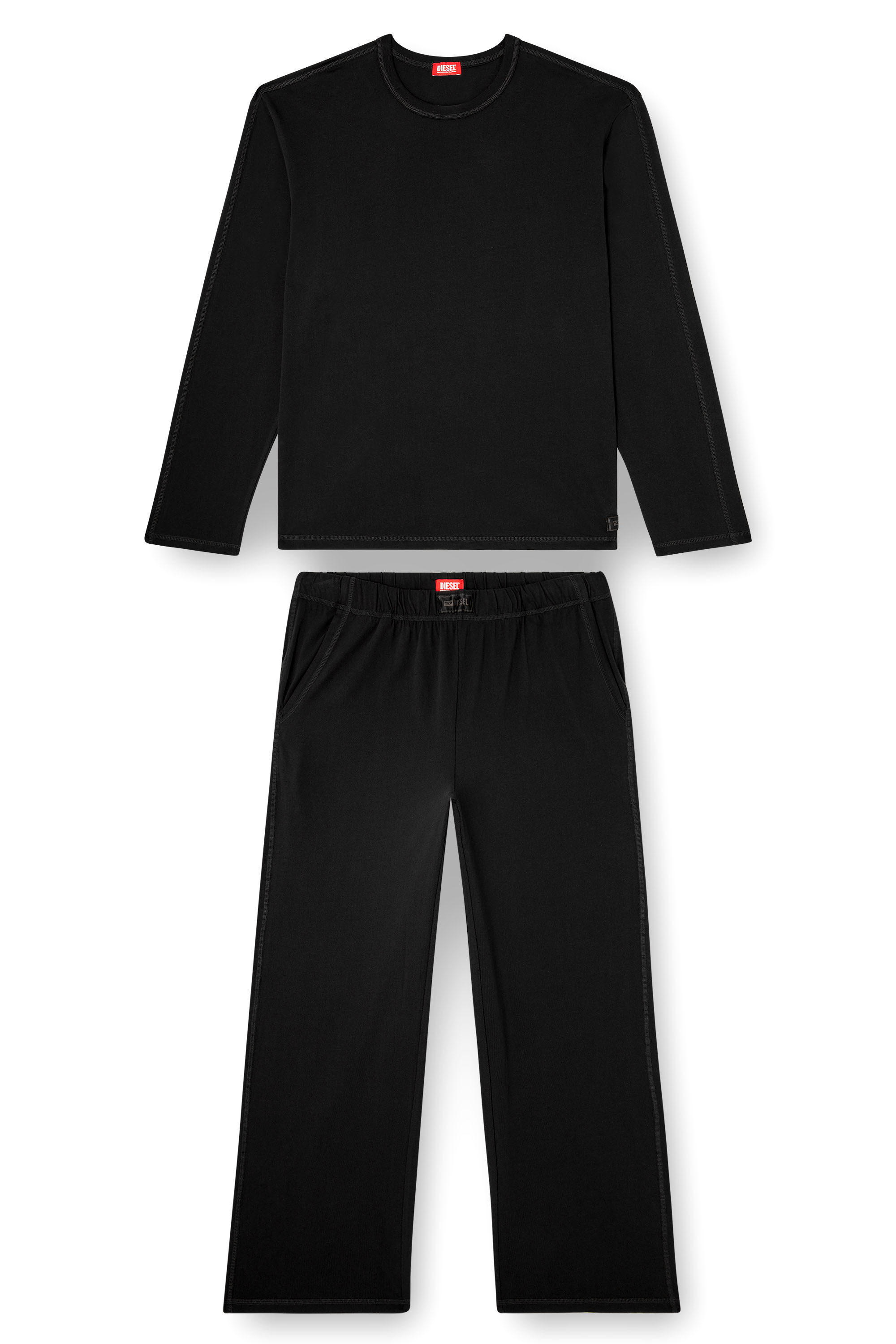 Diesel - SET-ADRIAN-UTLT, Herren Pyjamas aus Baumwolljersey in null - 2