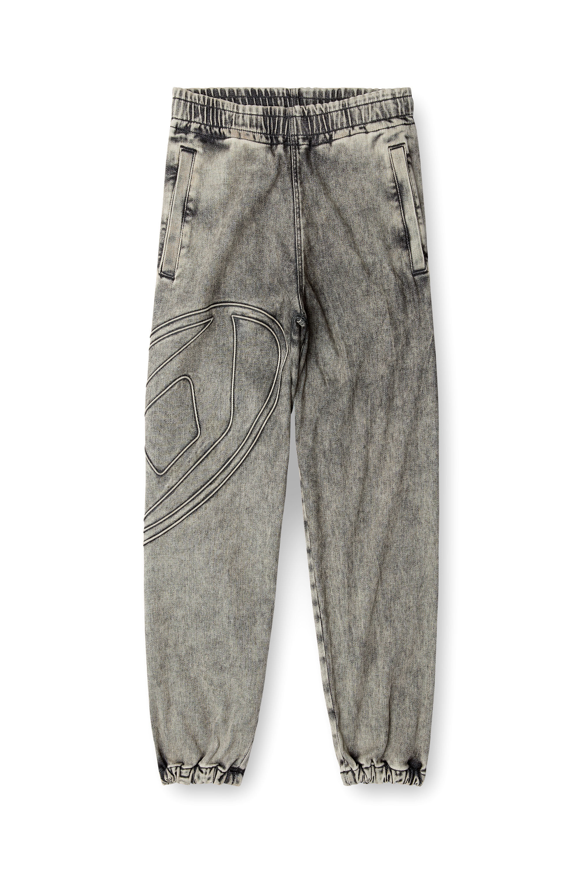 Diesel - Unisex Slim D-Pint Track Denim 0ABDA, Schwarz/Dunkelgrau - 2